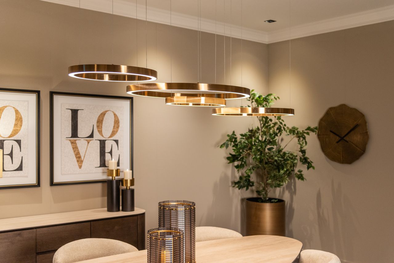LILOU gold chandelier