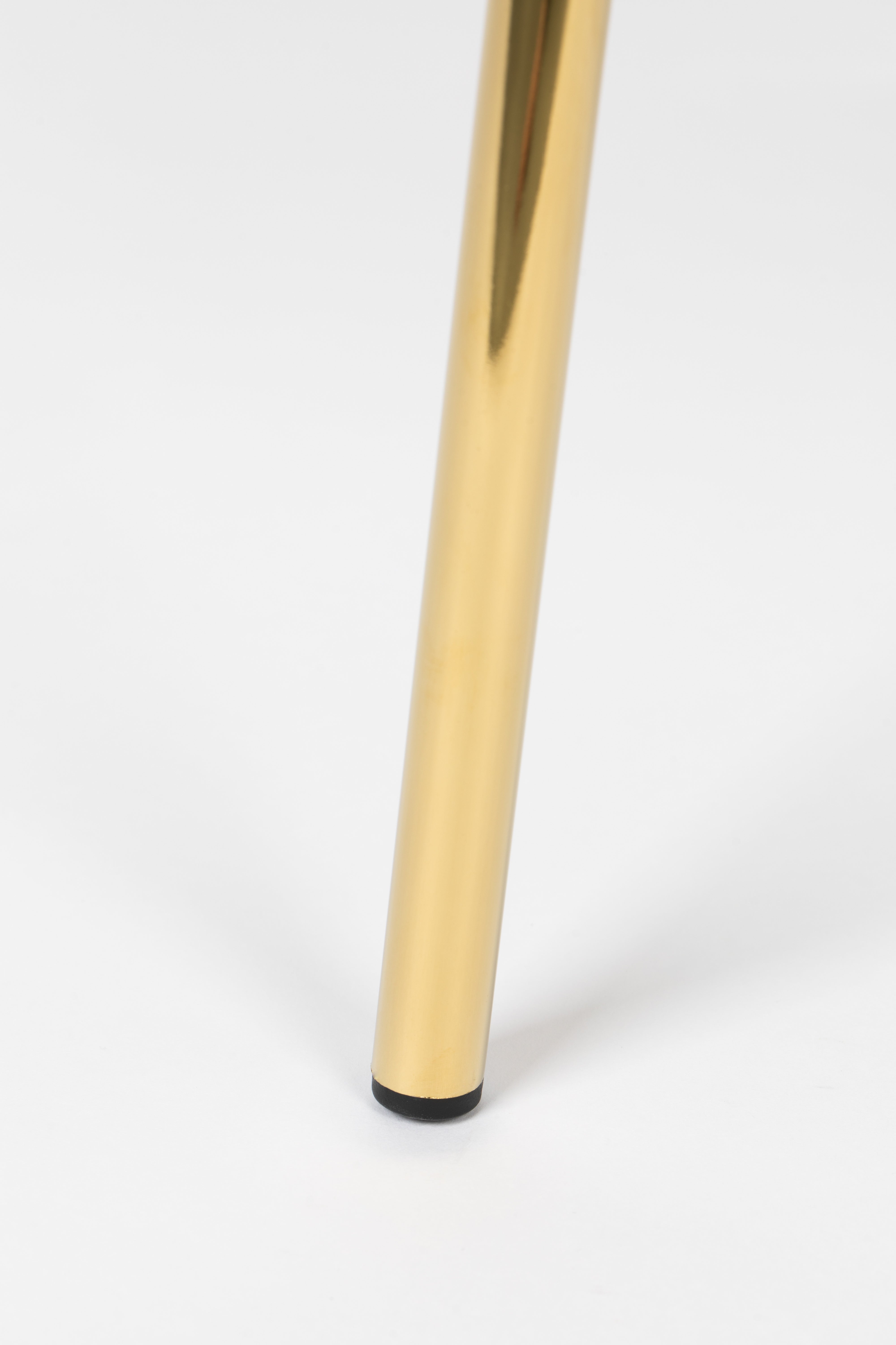 Kreslo s opierkami JOLIEN svetlozelené so zlatým podstavcom