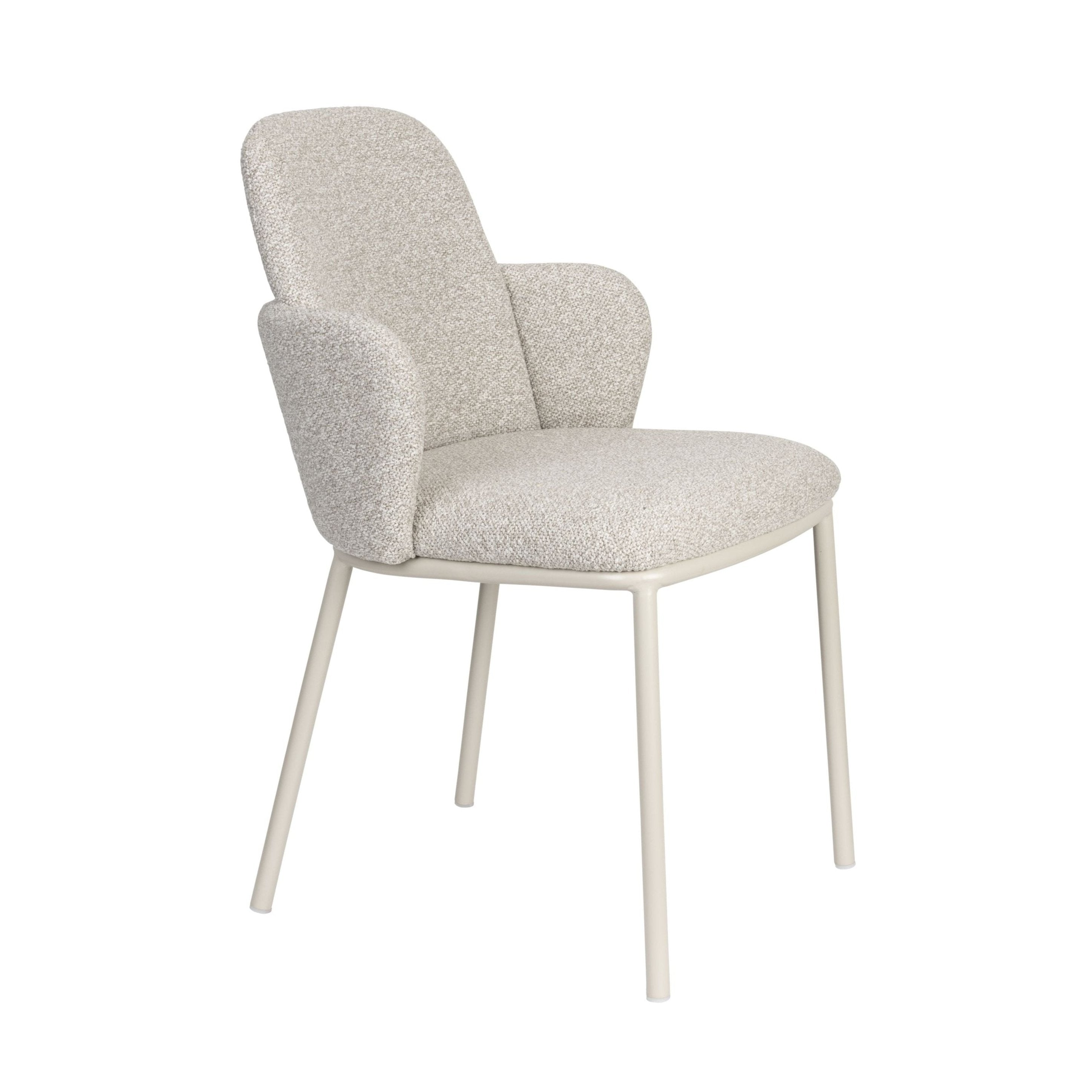 Kreslo s podrúčkami JERRICO šedobéžové