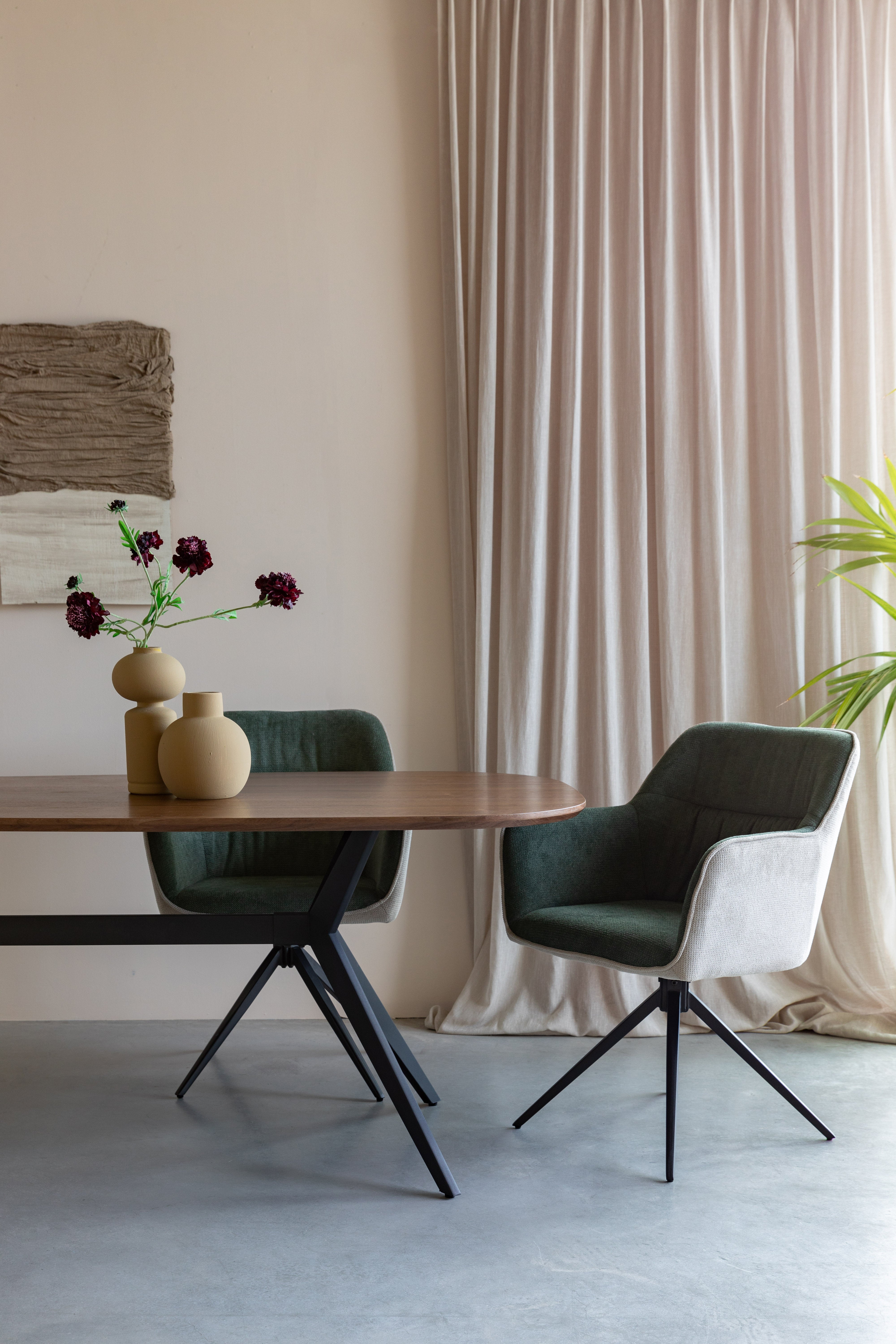 Stolička DALEY hnedá s béžovou