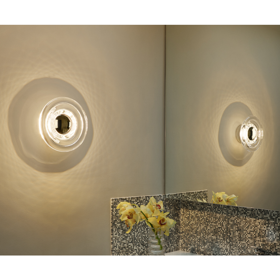 Nástenná lampa PRESS sklenená