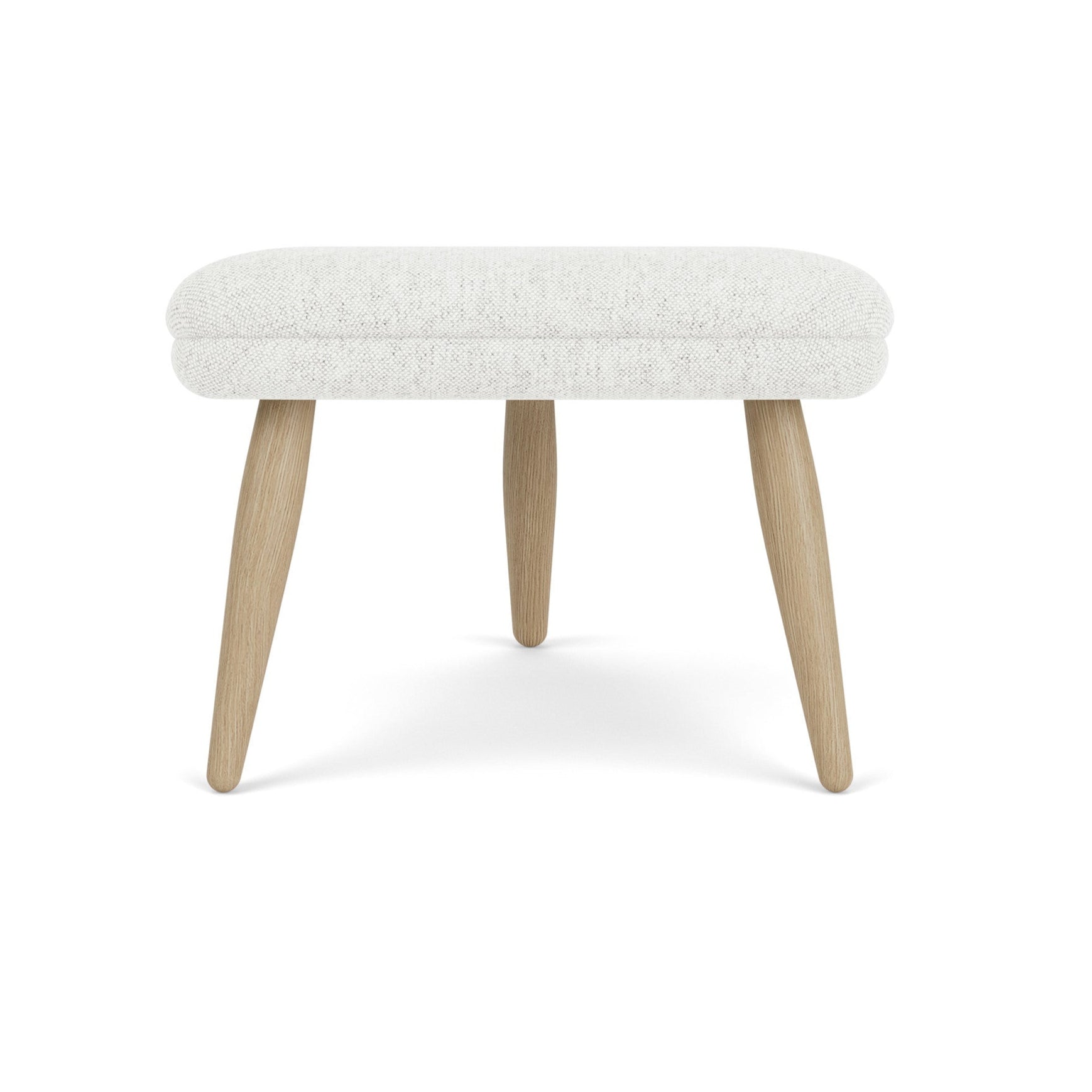 ODA light gray footrest with oak base