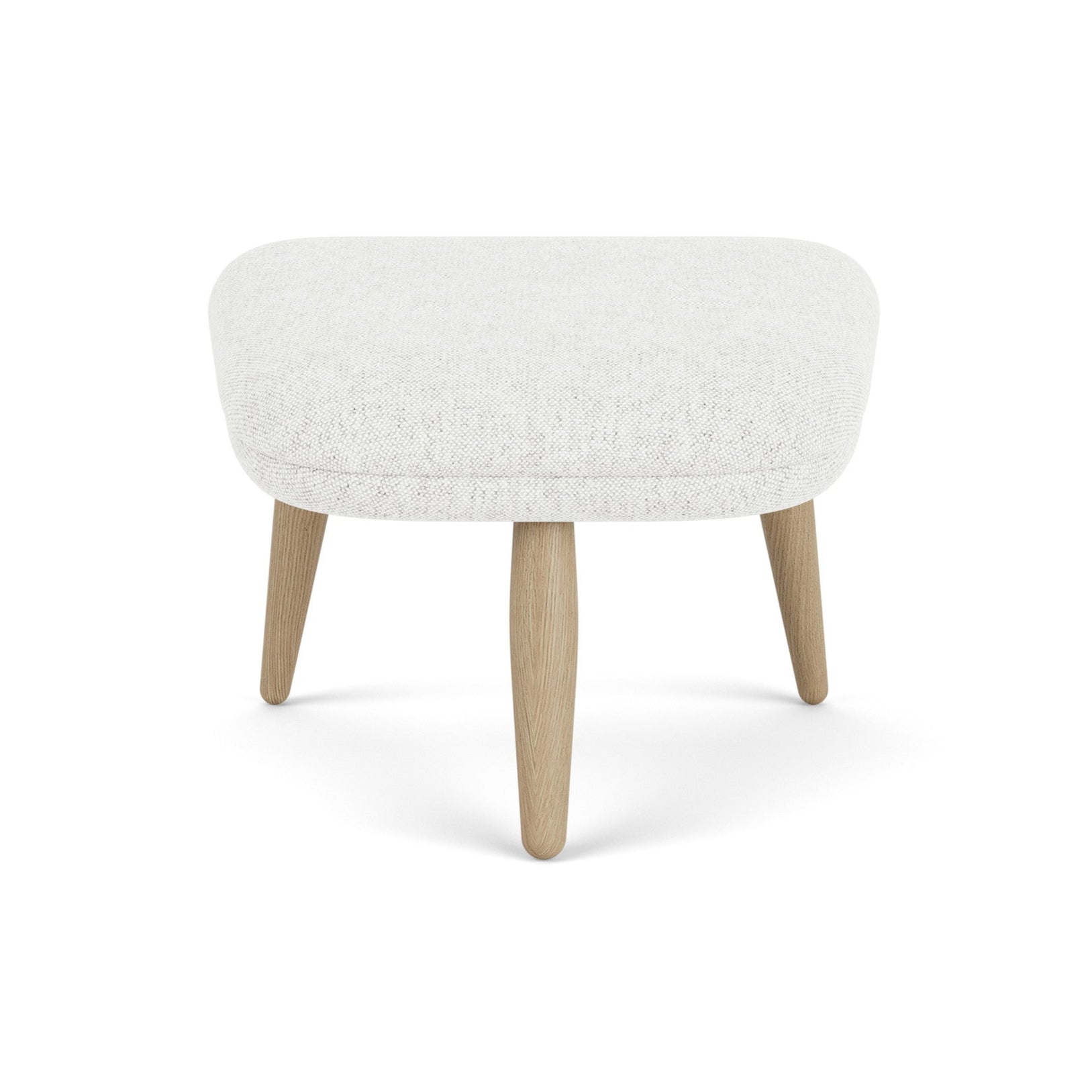 ODA light gray footrest with oak base