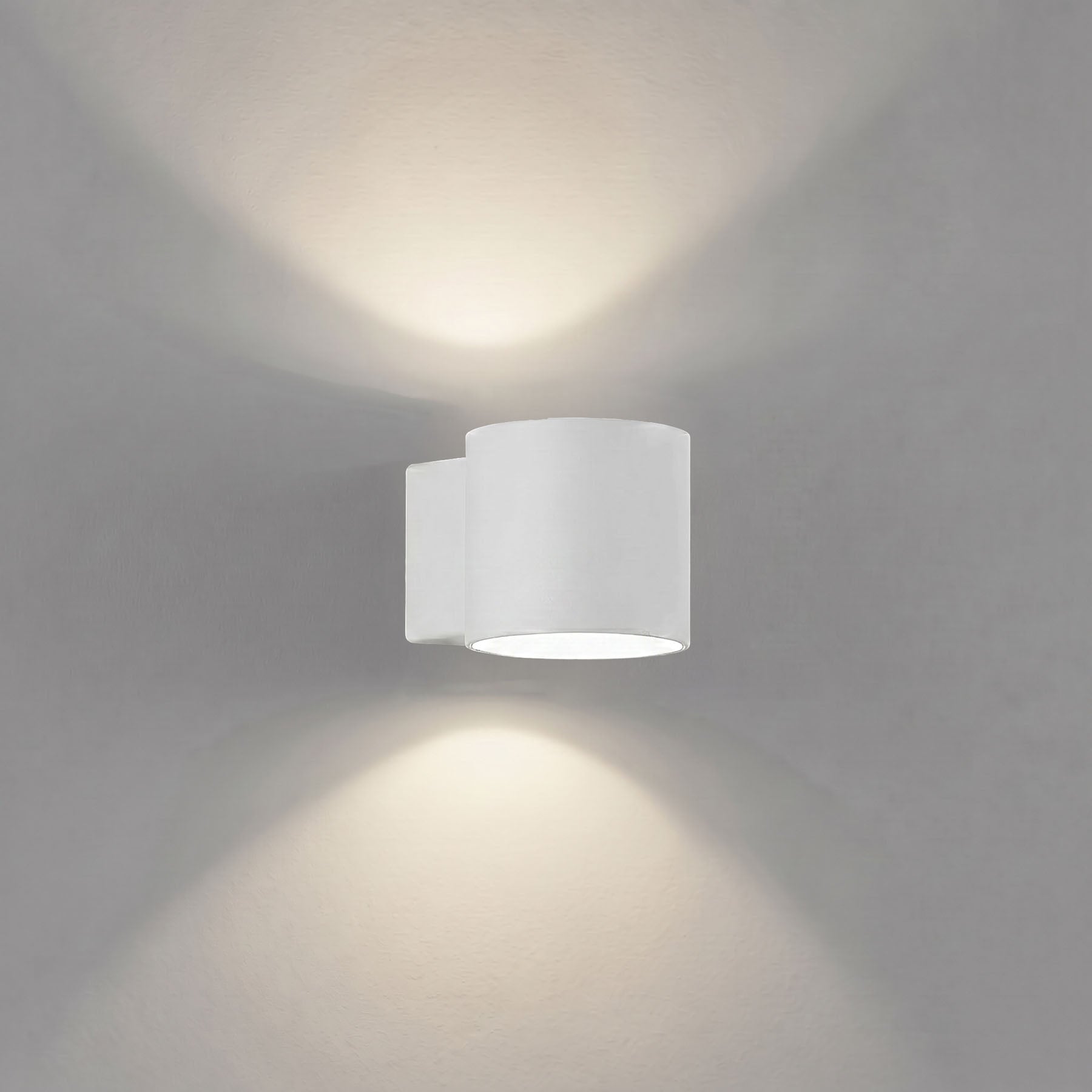 Biela nástenná lampa TUBE