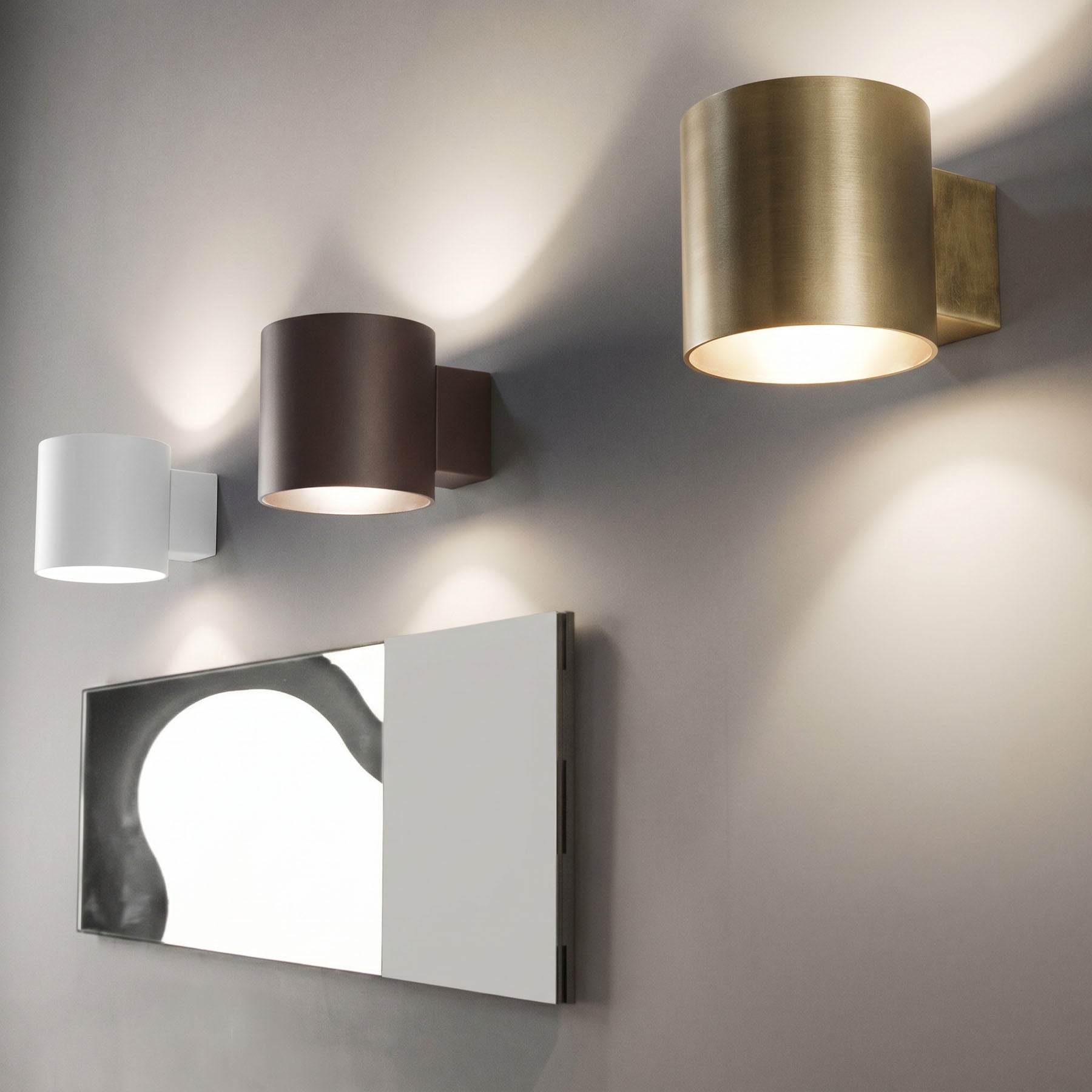 Nástenná lampa TUBE hnedá