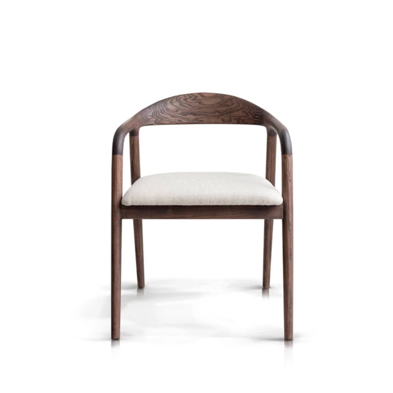 Upholstered LEIA Chair with Wooden Base