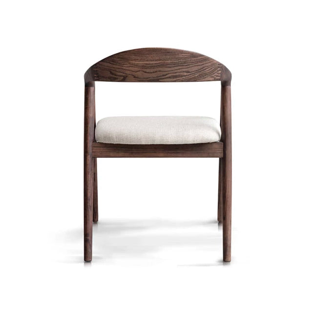Upholstered LEIA Chair with Wooden Base