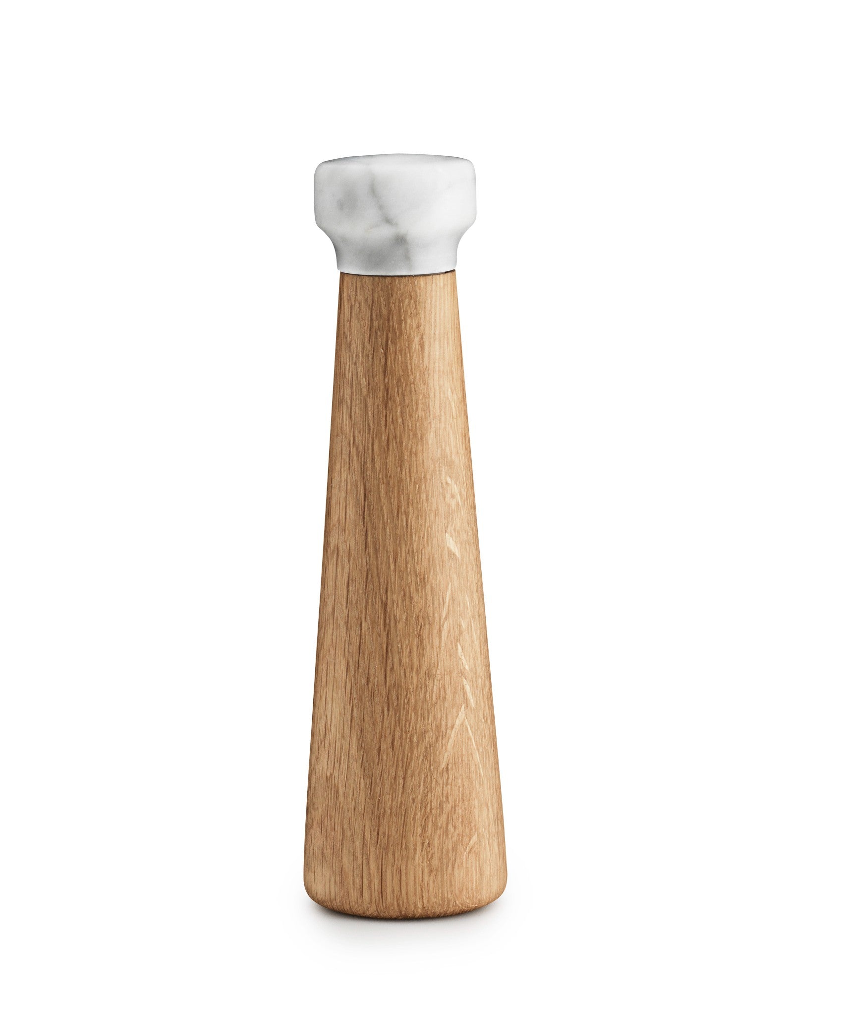 CRAFT Oak Wood Salt Mill with White Marble