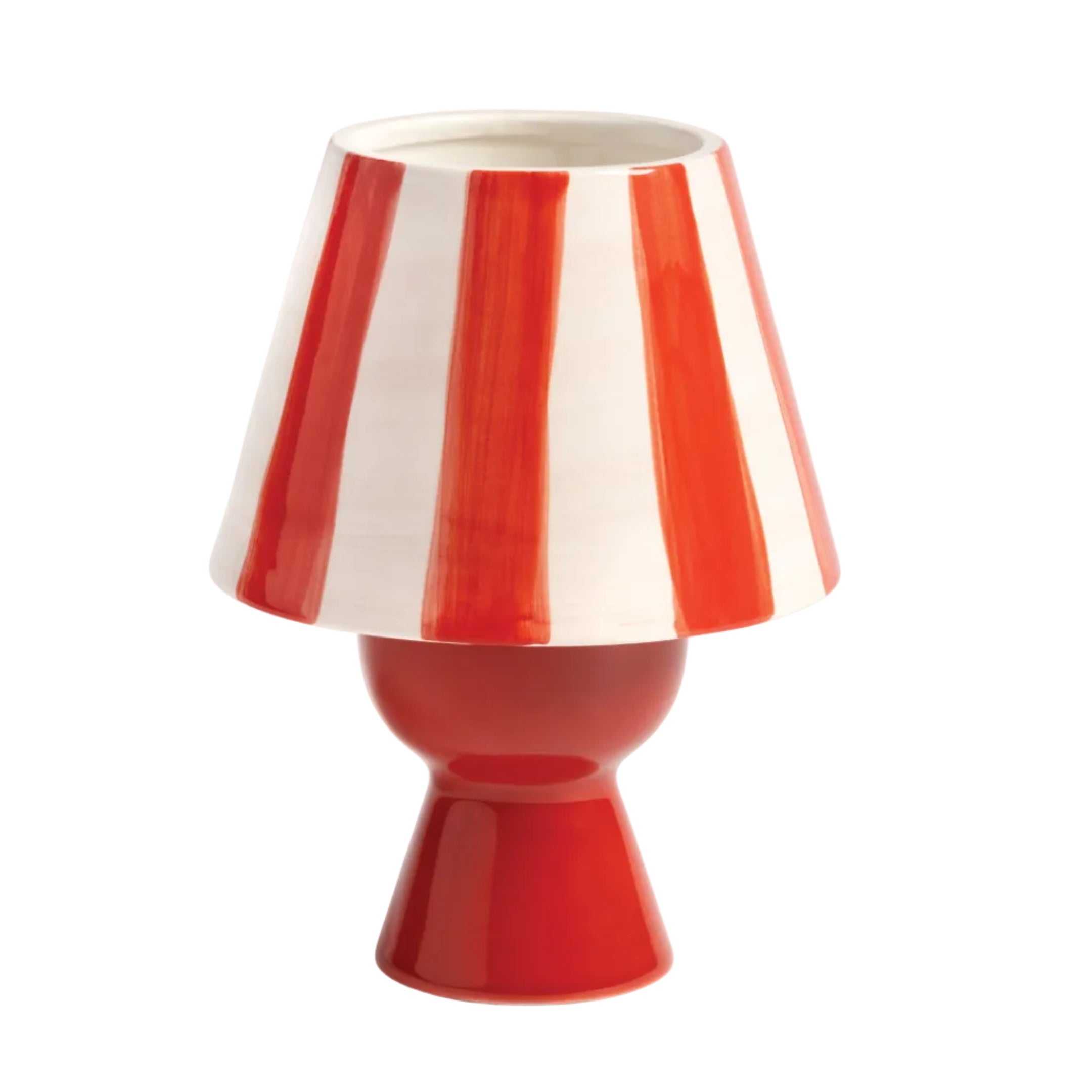 Sviečnik na tealight CANTINE červený s bielym