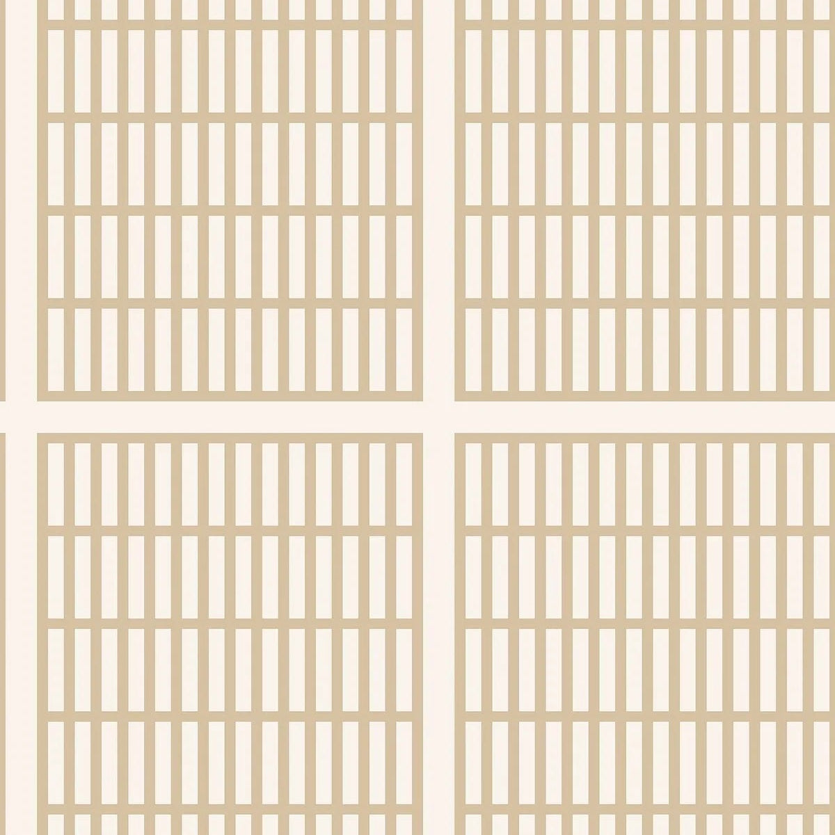 Tapeta s geometrickým vzorom ALVAR AALTO 14/6 béžová s bielou
