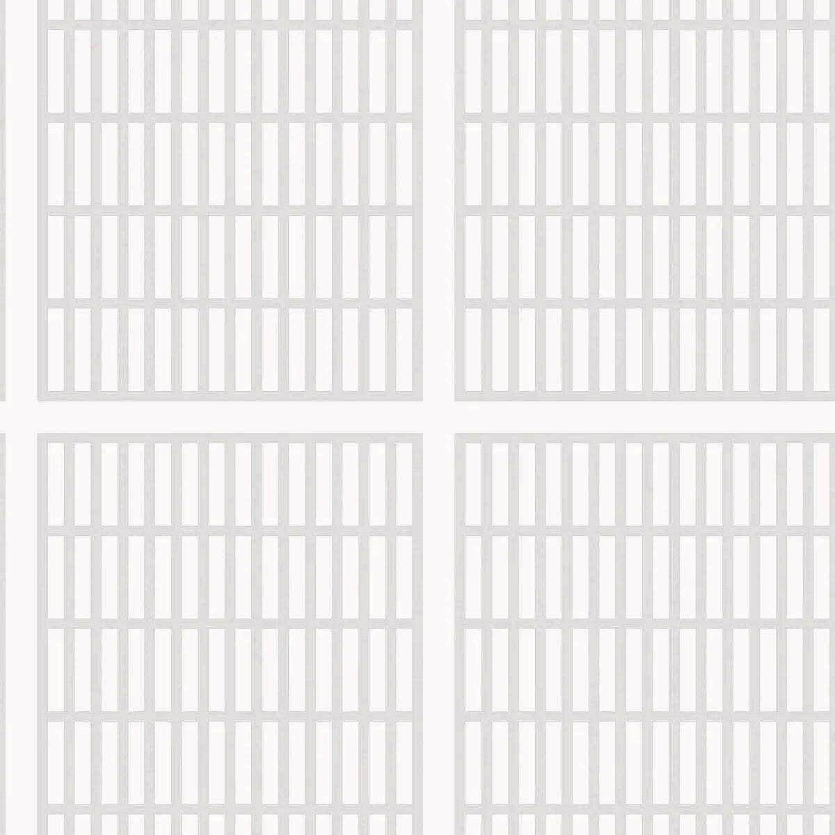 Tapeta s geometrickým vzorom ALVAR AALTO 14/6 biela so šedou