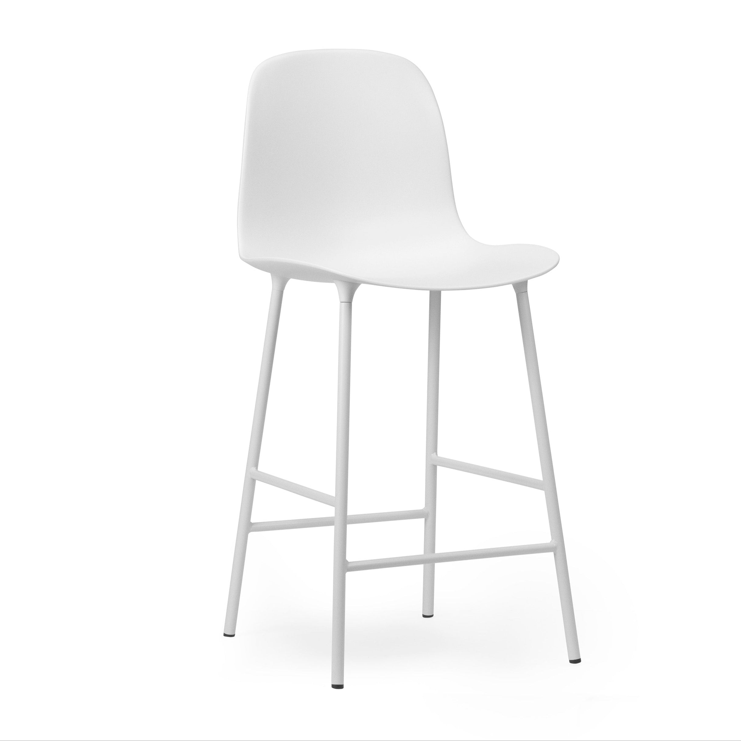 Barová stolička FORM biela