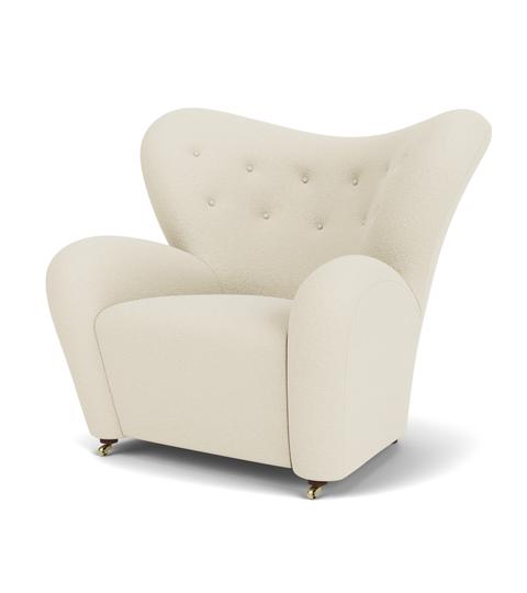THE TIRED MAN Armchair Cream Boucle