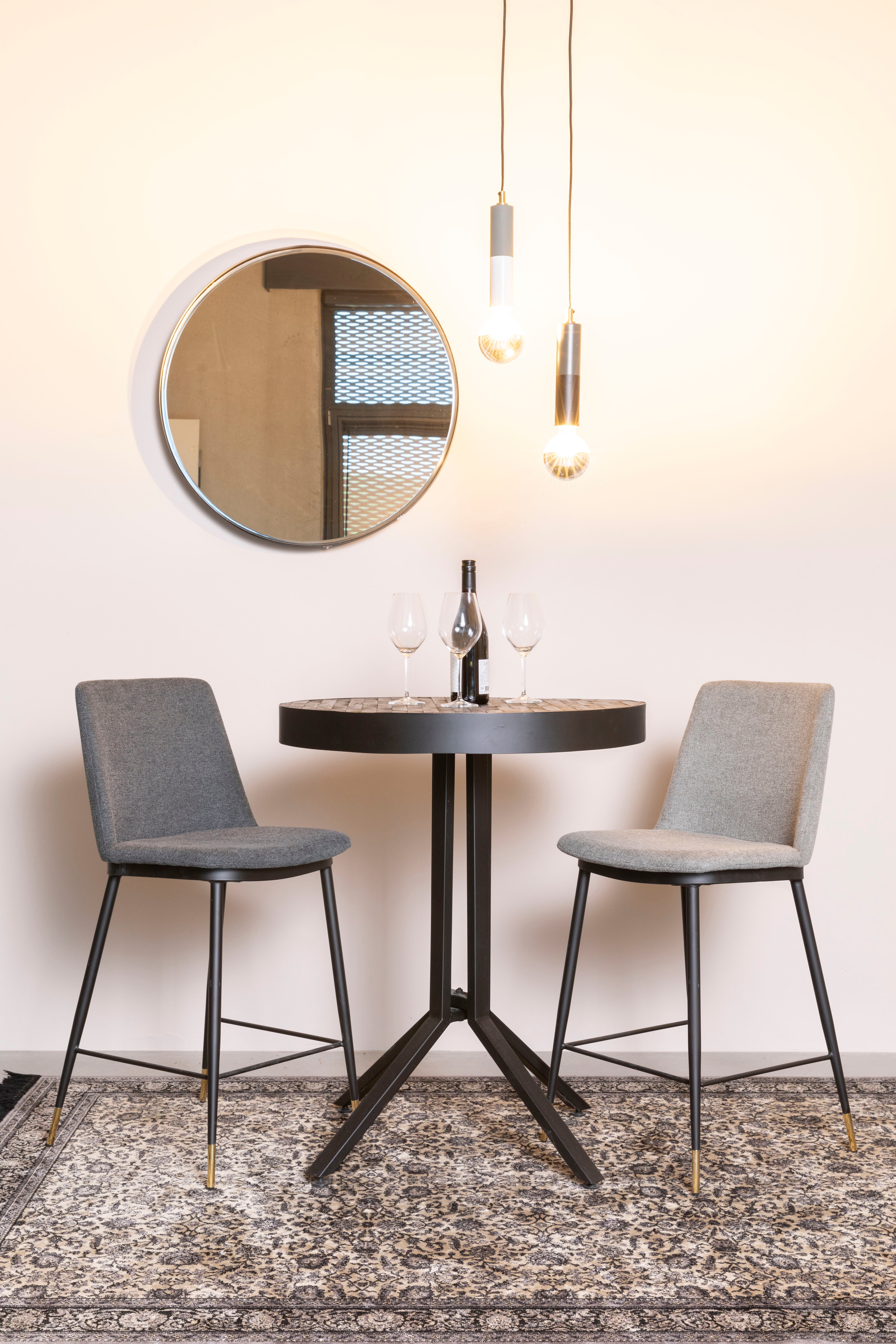 Barová stolička LIONEL tmavosivá