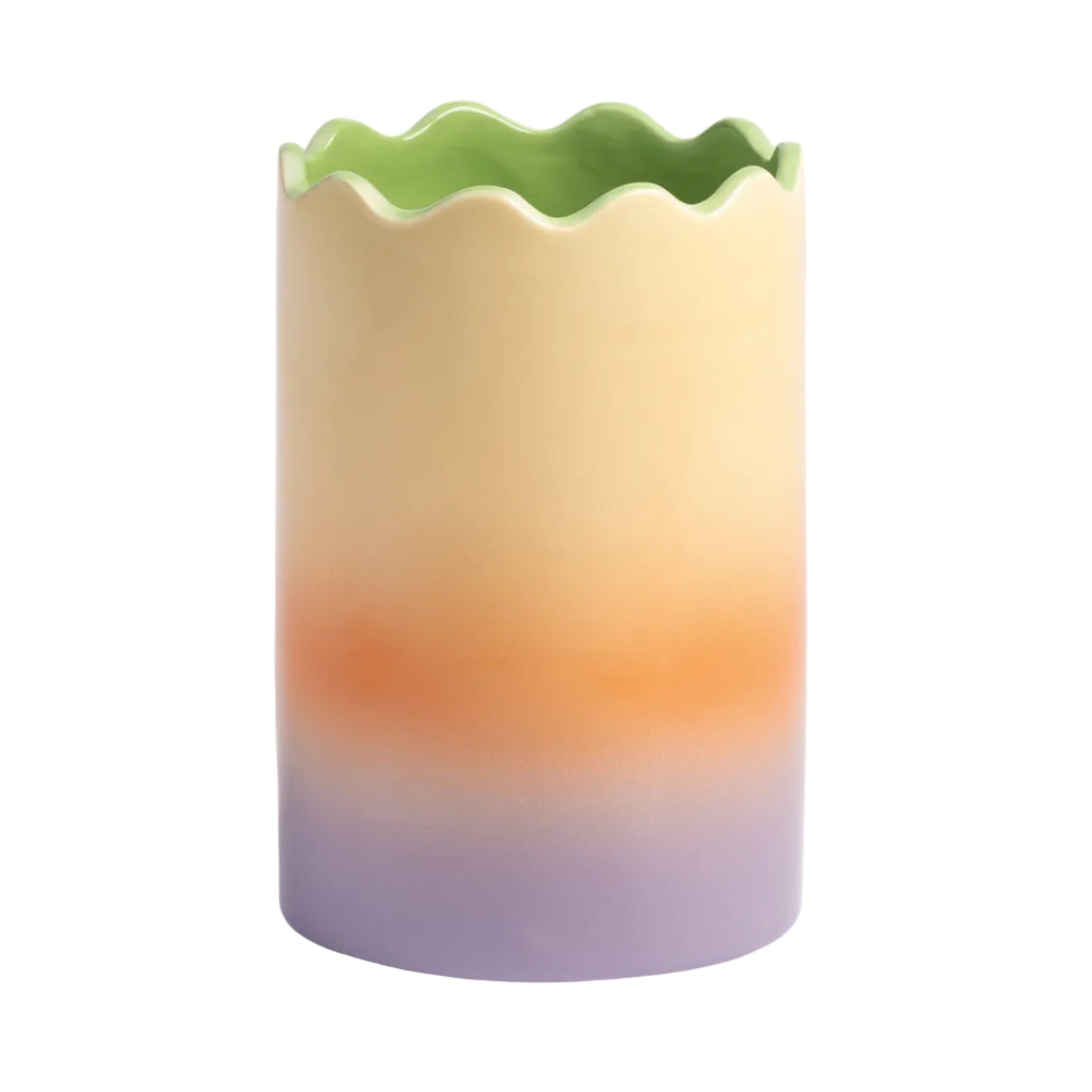 Váza FADE fialovo-oranžový gradient