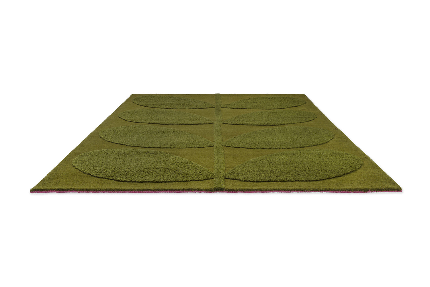 SOLID STEM FERN green rug