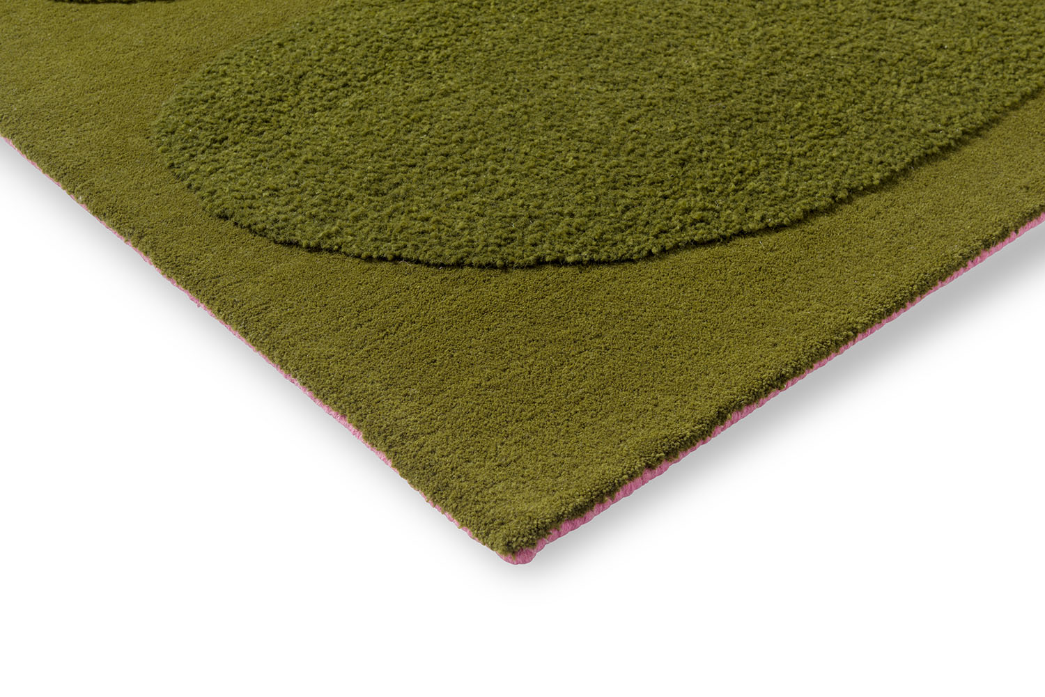 SOLID STEM FERN green rug