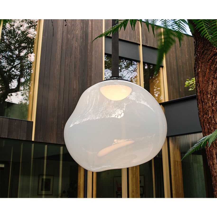 Prenosná lampa LARGE MELT opalizujúca