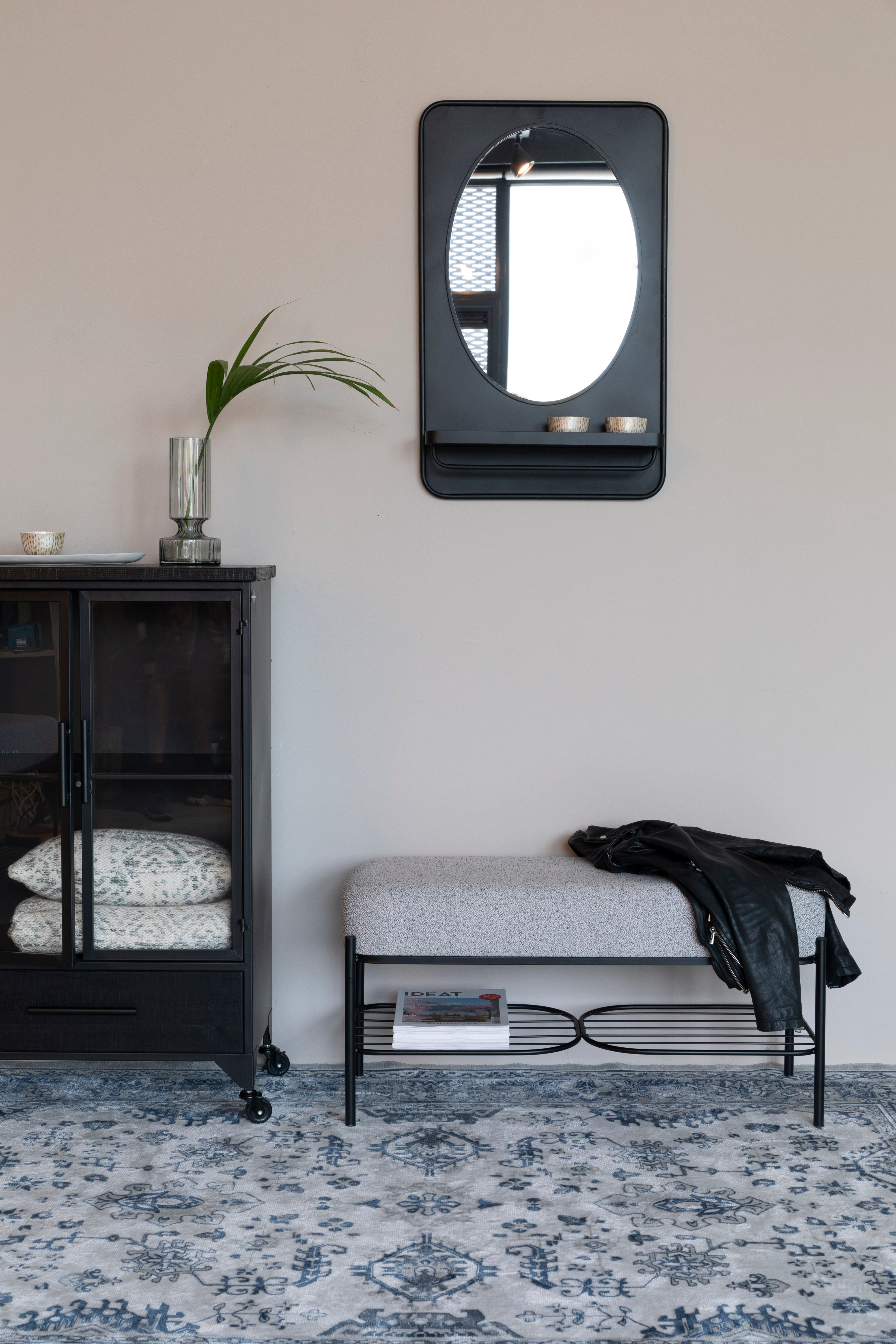 Lavička MILOU svetlosivá