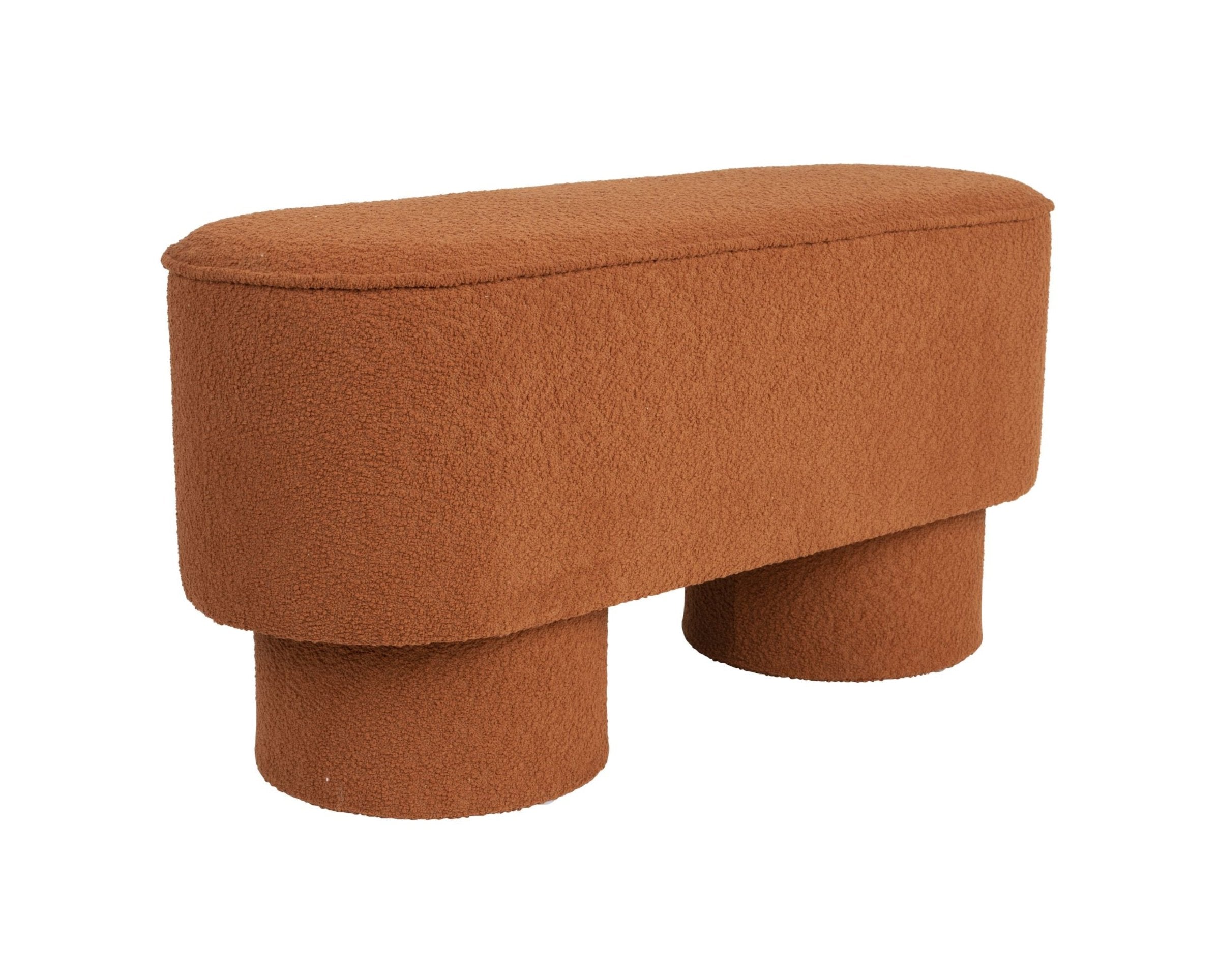 Upholstered bench Marcos Rudy Boucle