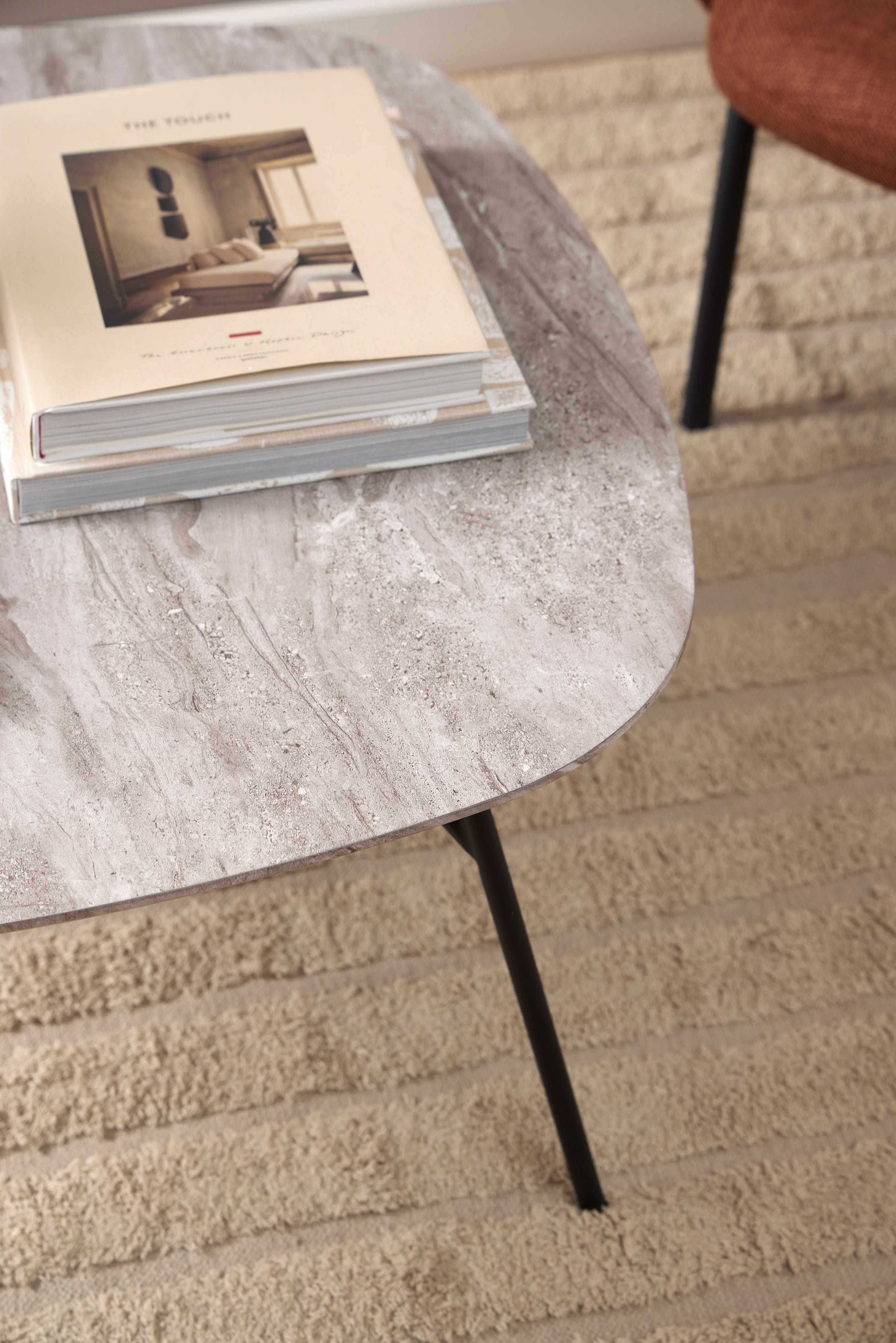 Kávový stolík CARACAS šedá dyha