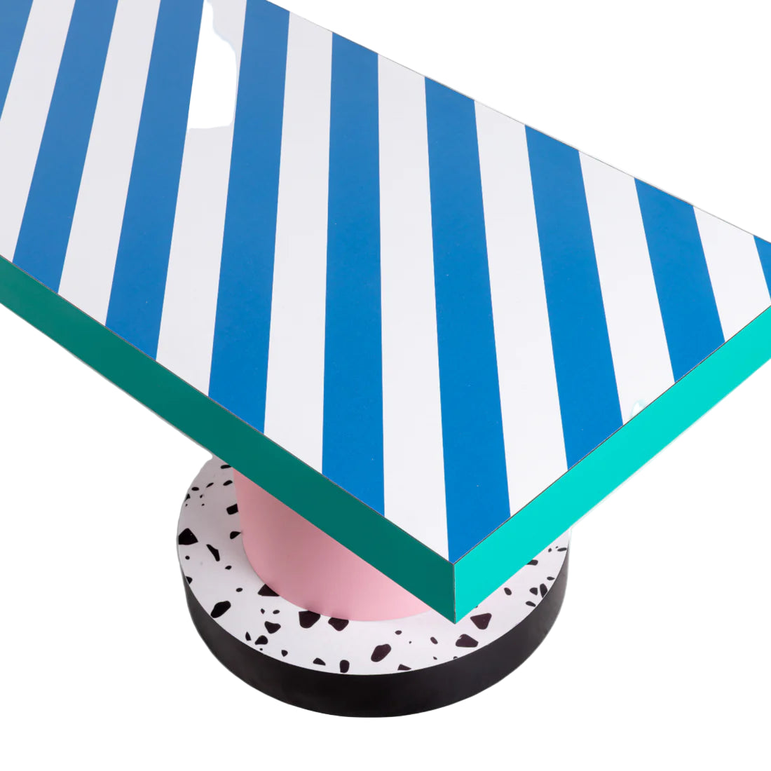 SUPERBENCH BLUE STRIPES bench in blue with pink