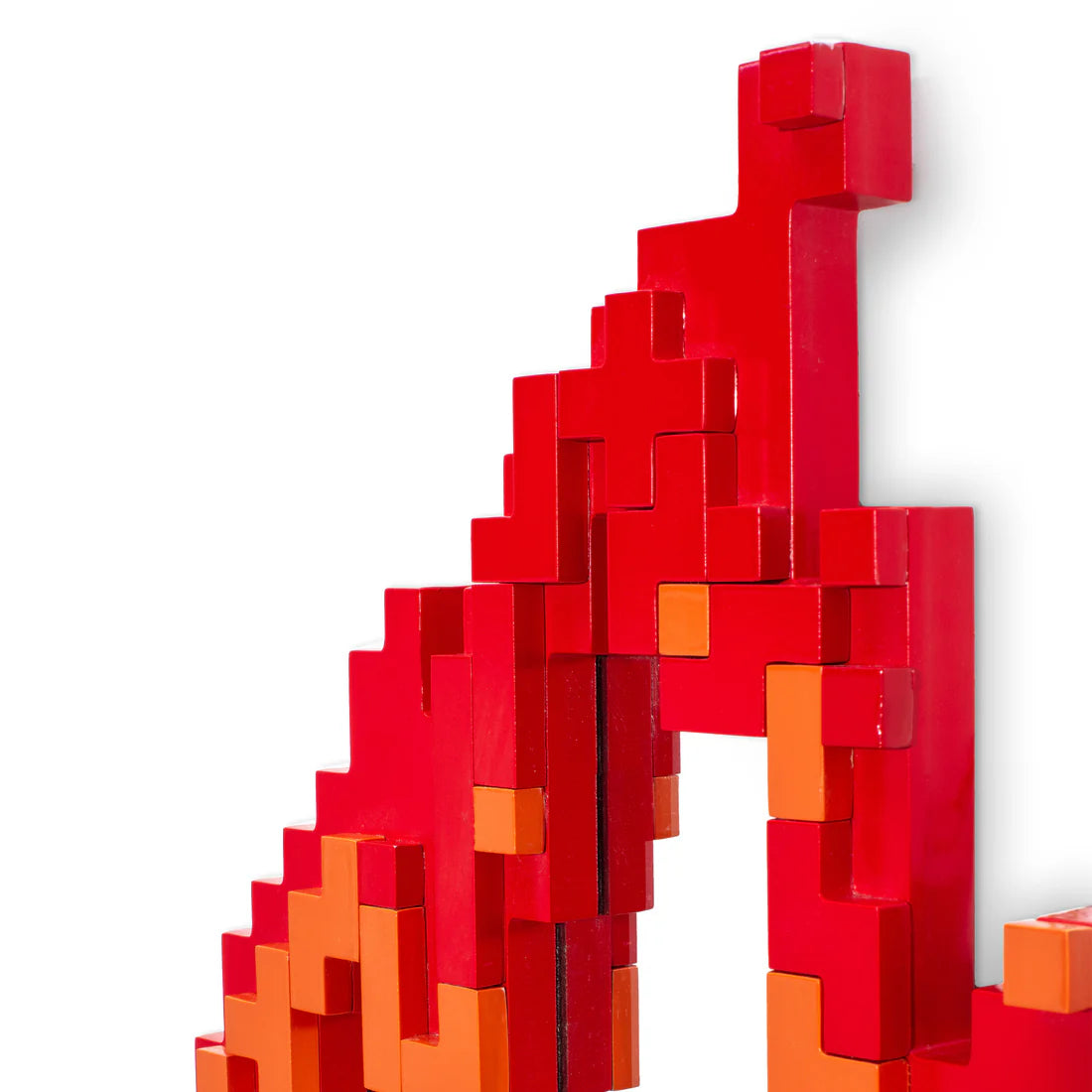 Luster PIXEL - OHEŇ červený