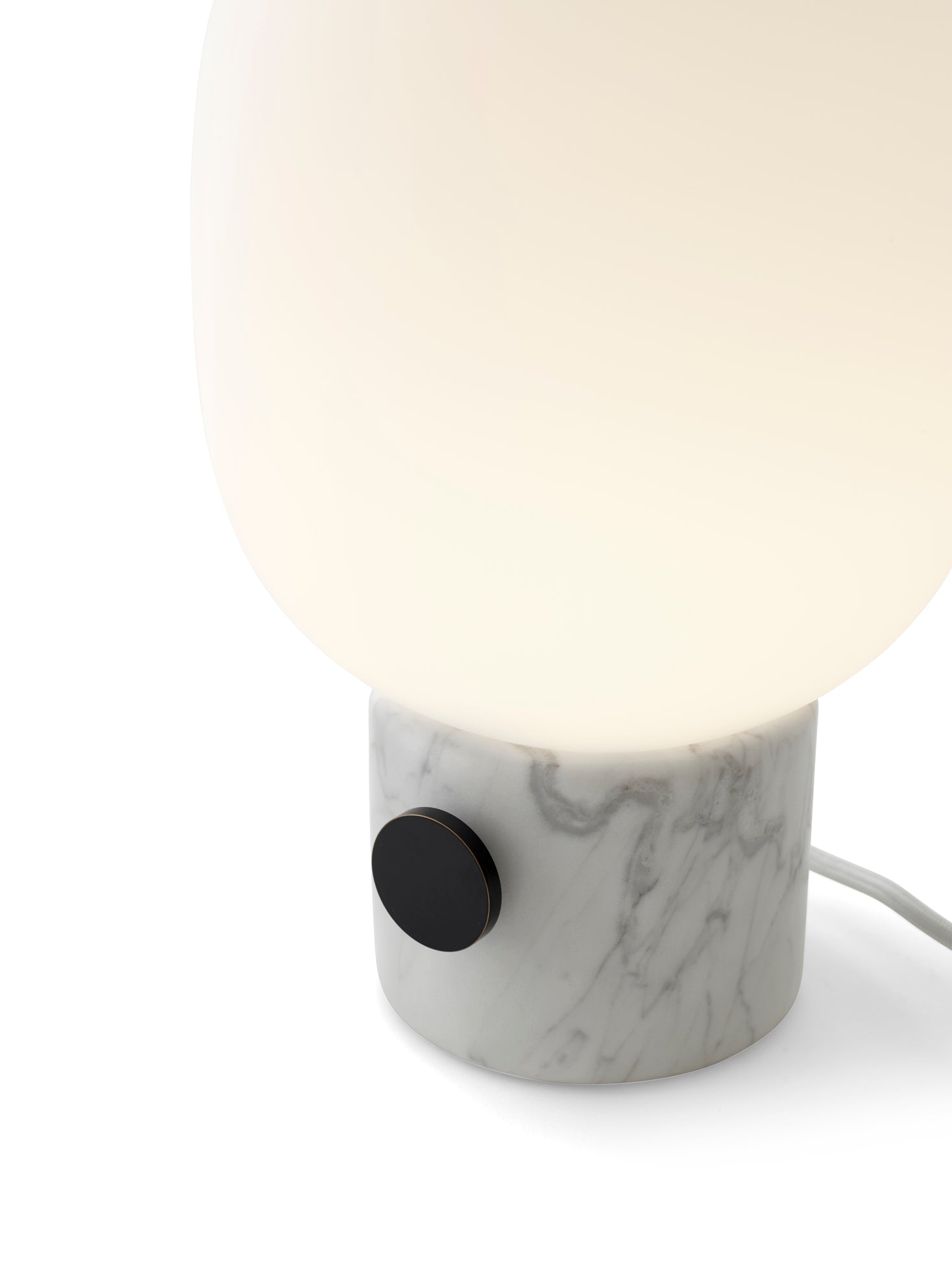 Stolná lampa JWDA biely mramor
