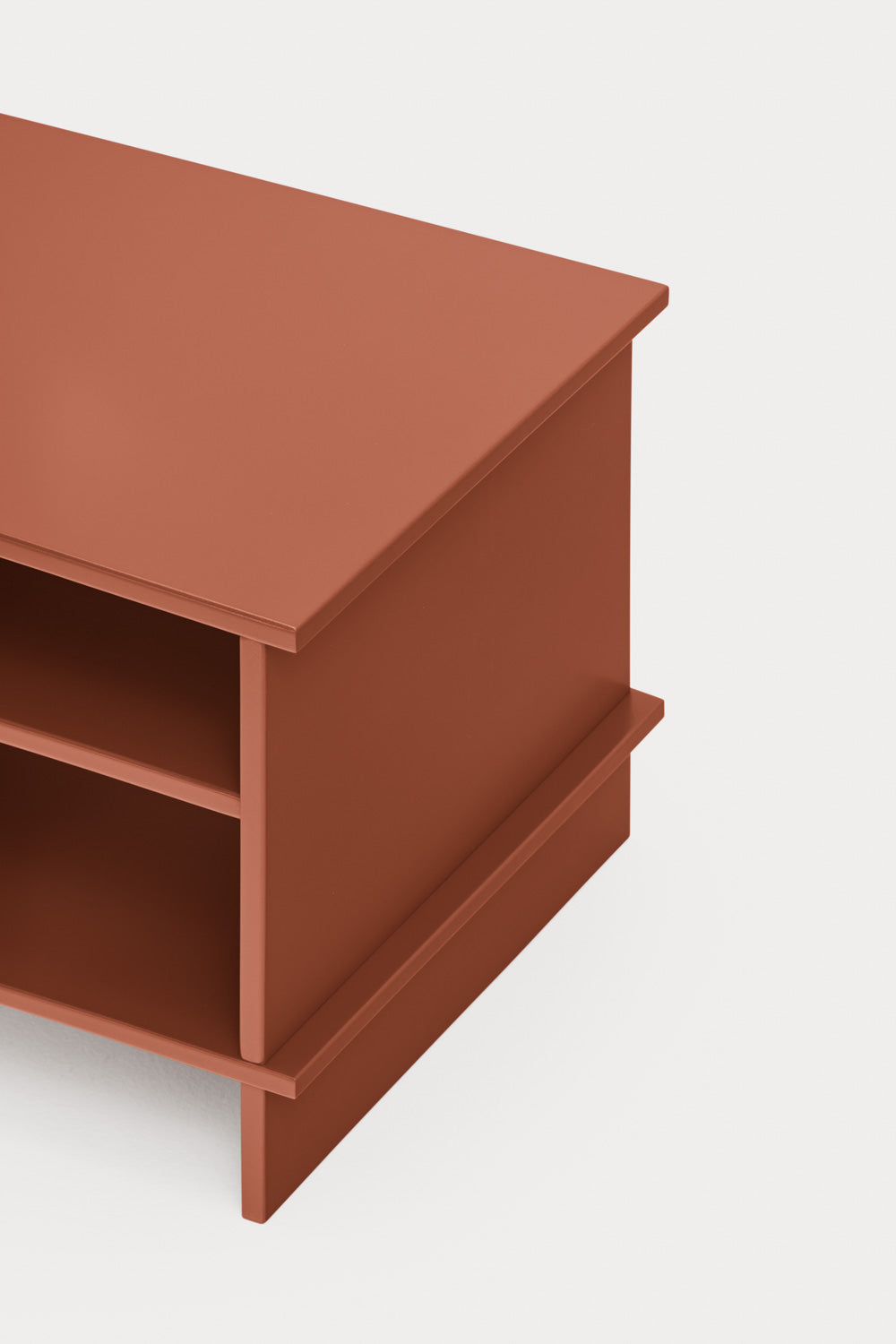 Nočná skrinka INARI tehlovo červená