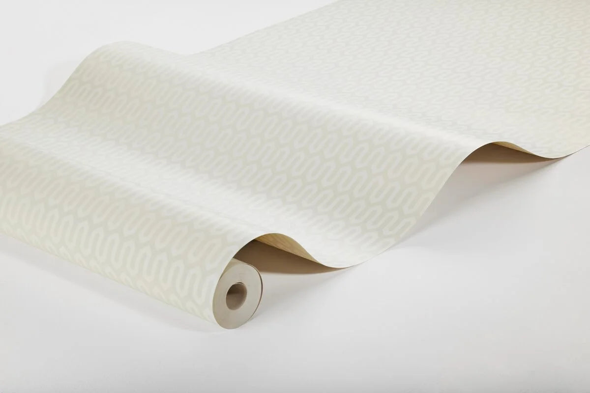 Papierová flizelínová tapeta s geometrickým vzorom YPSILON zlomená biela