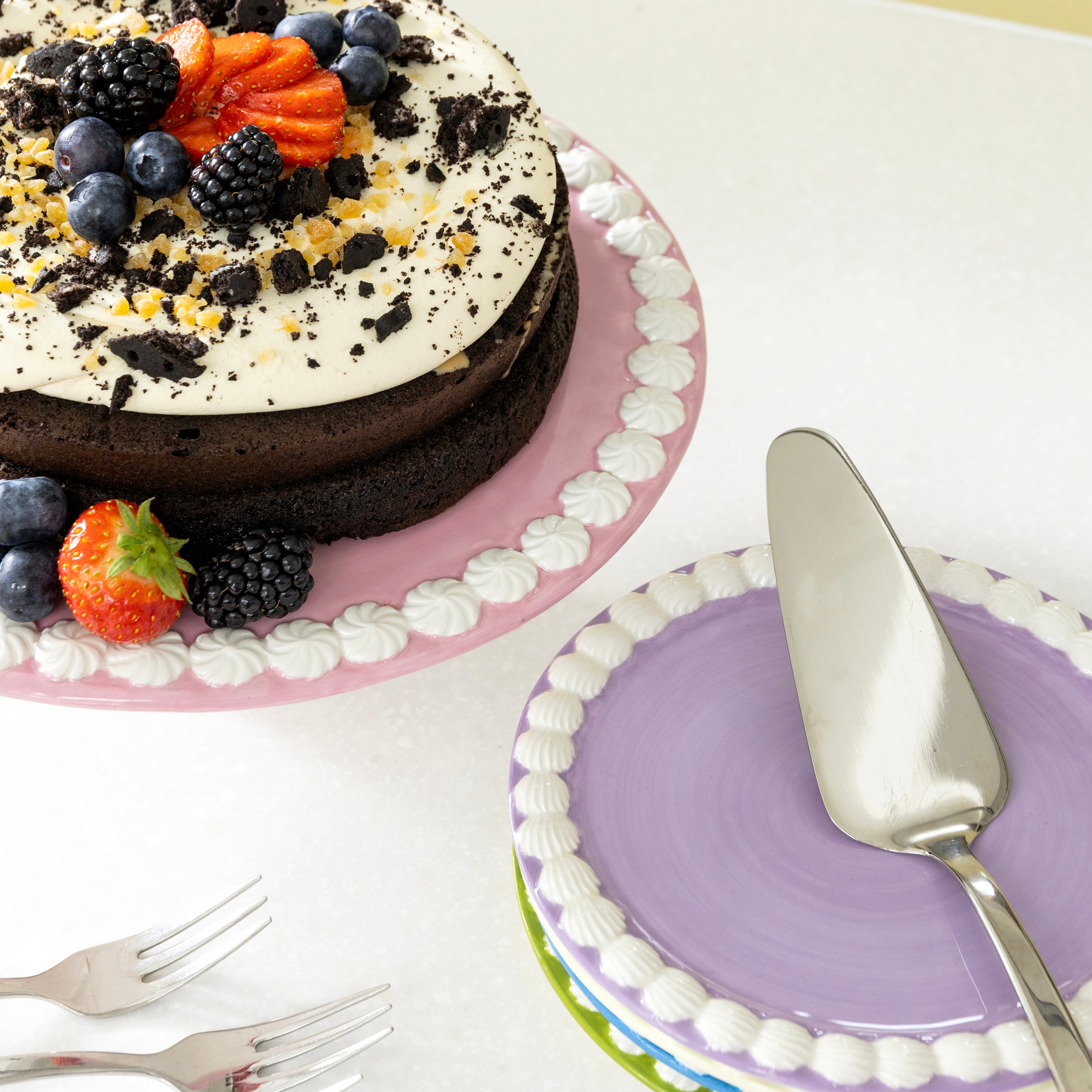 Súprava dezertných tanierov WHIP farebná