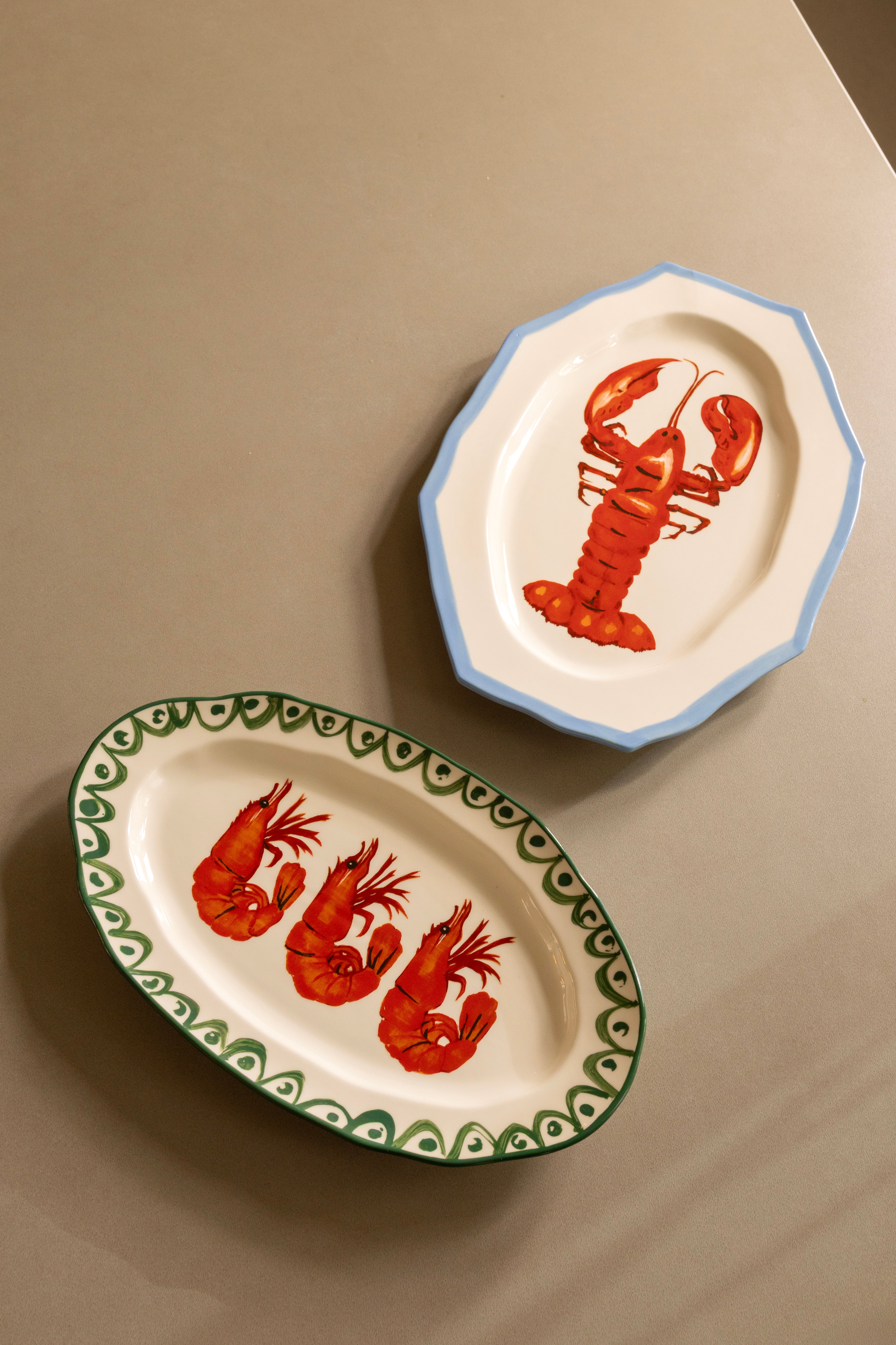 Hlboký tanier SIRENE SHRIMP porcelánový
