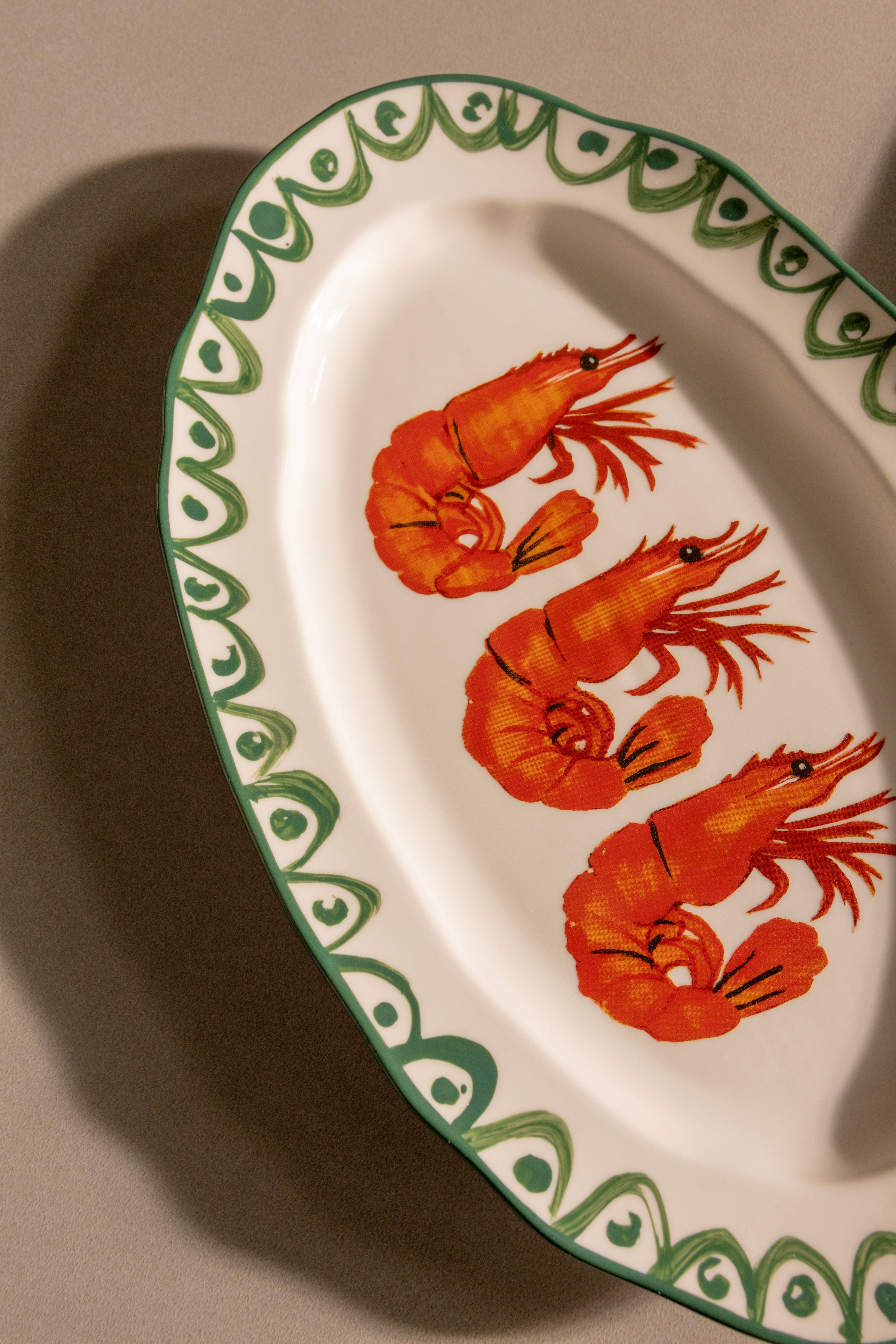 Hlboký tanier SIRENE SHRIMP porcelánový