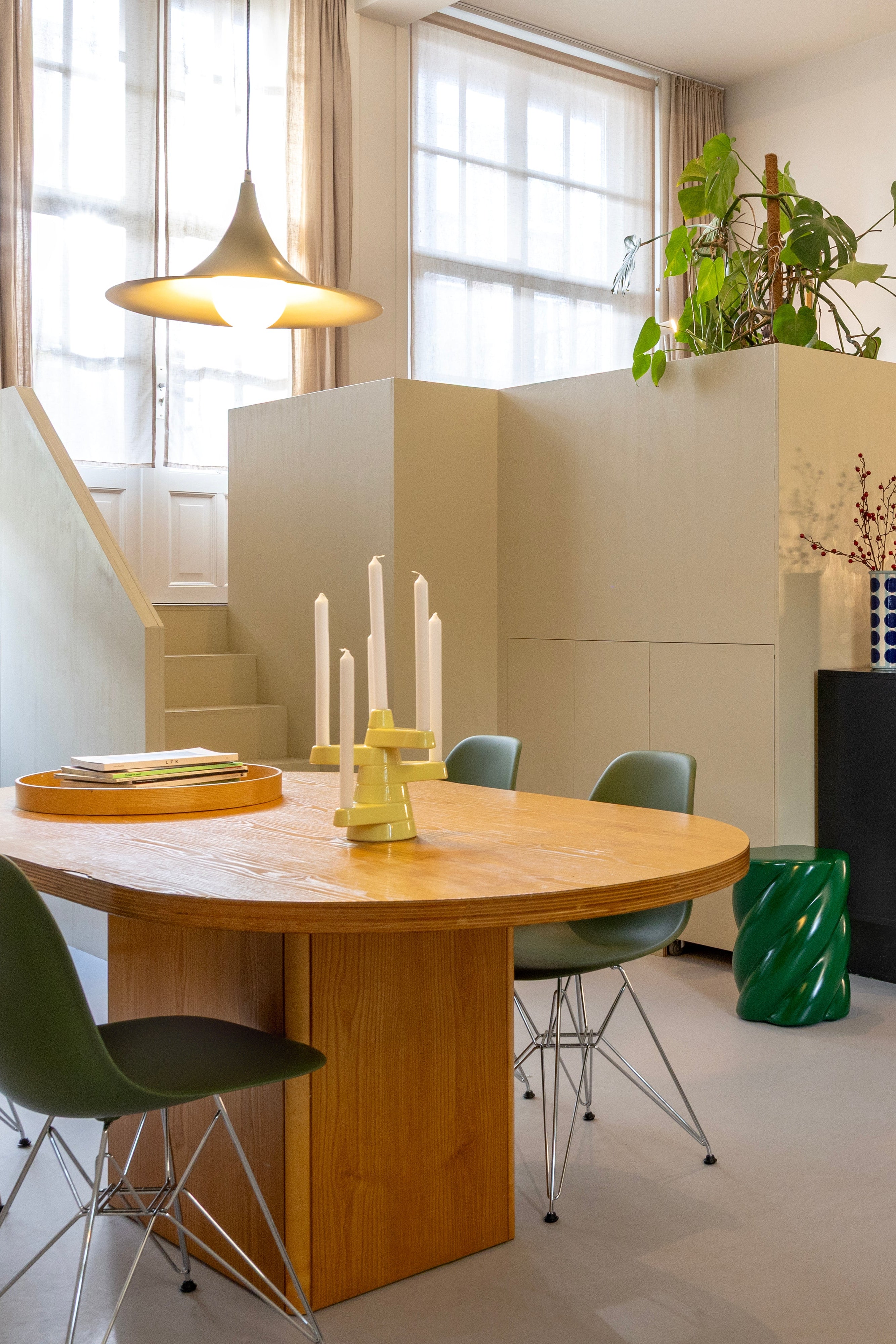 Päťramenný svietnik BRUTE žltý