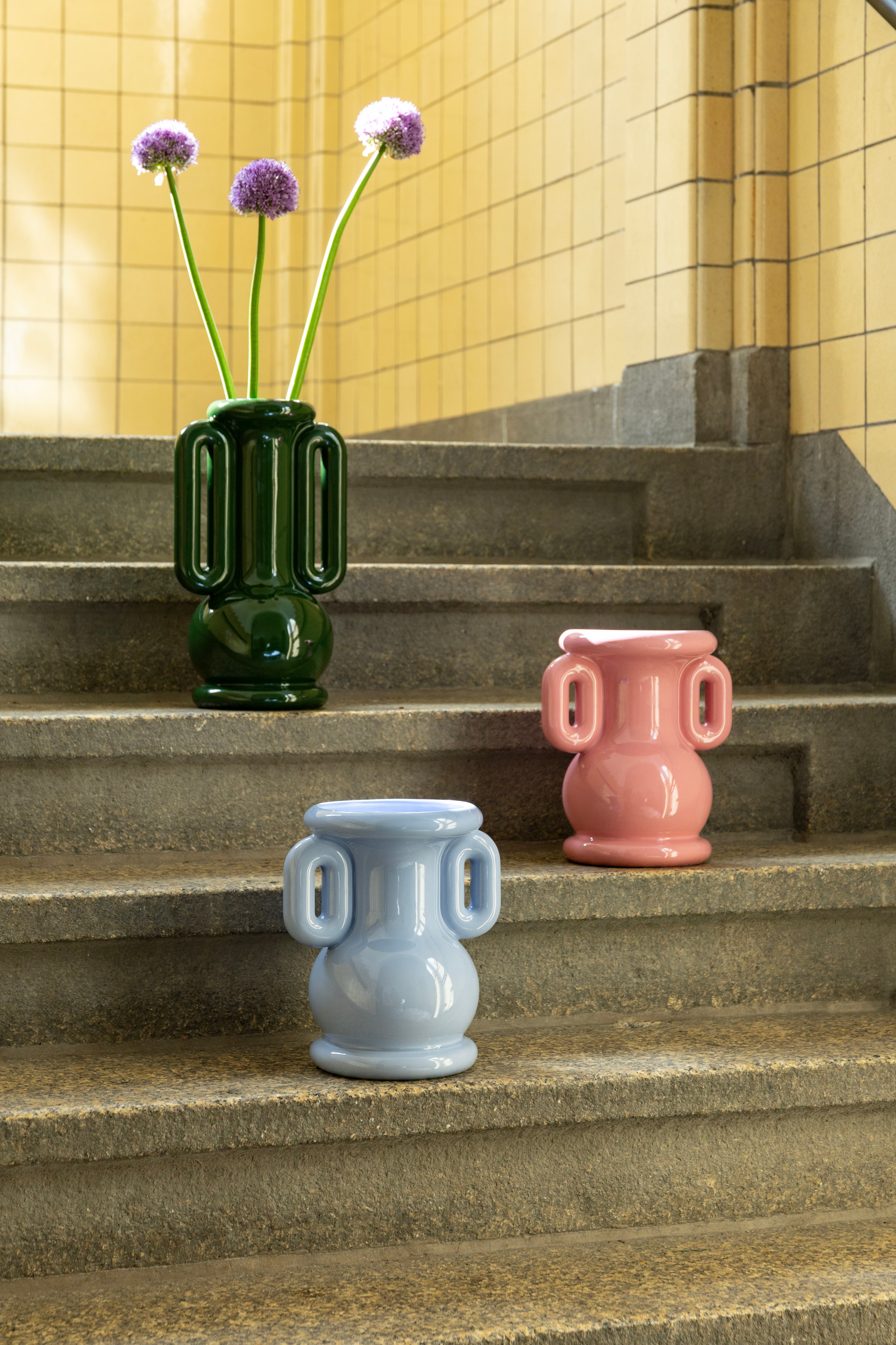 Váza AMFORA zelená