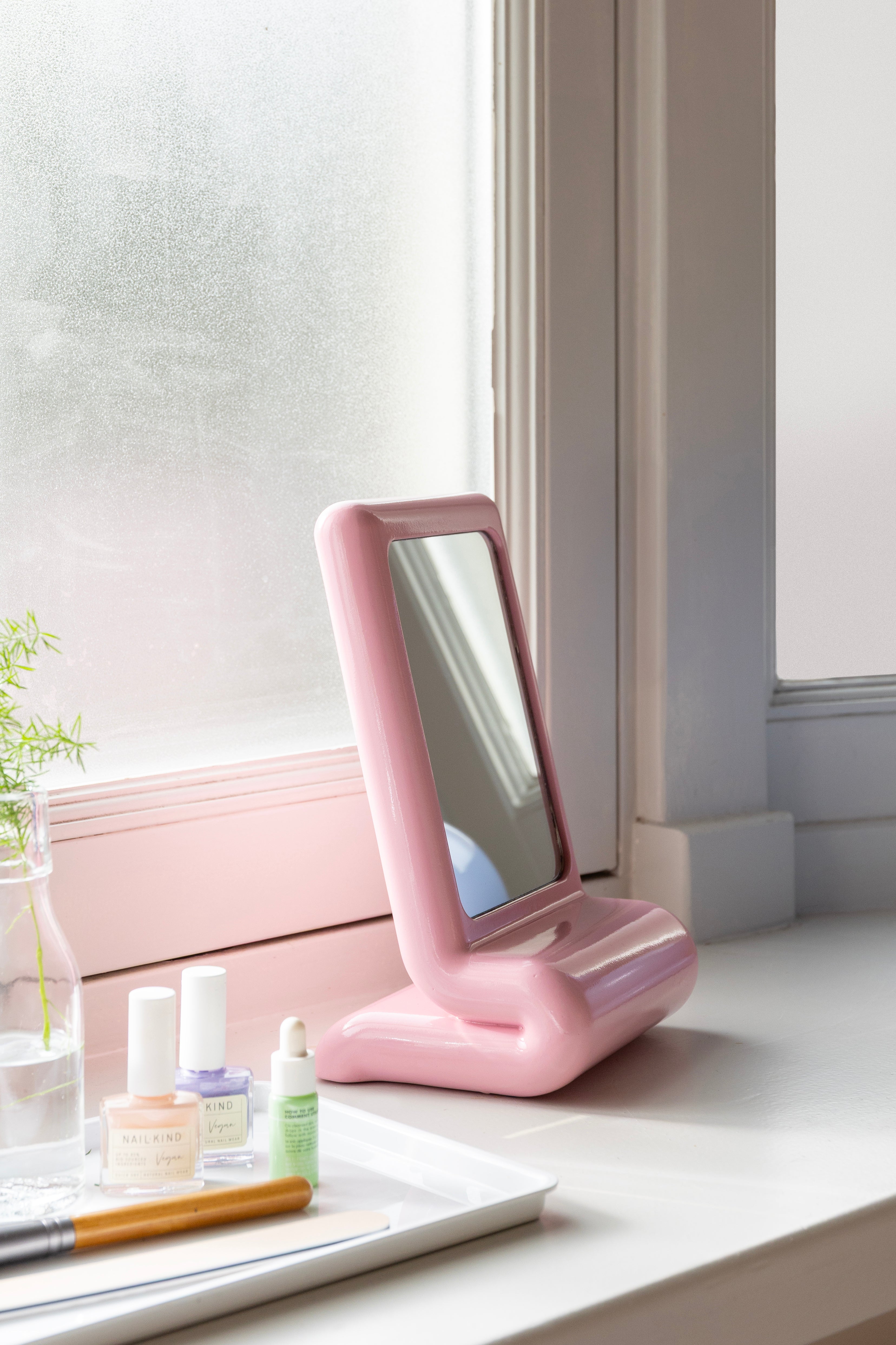 Zrkadlo WHIP ružové