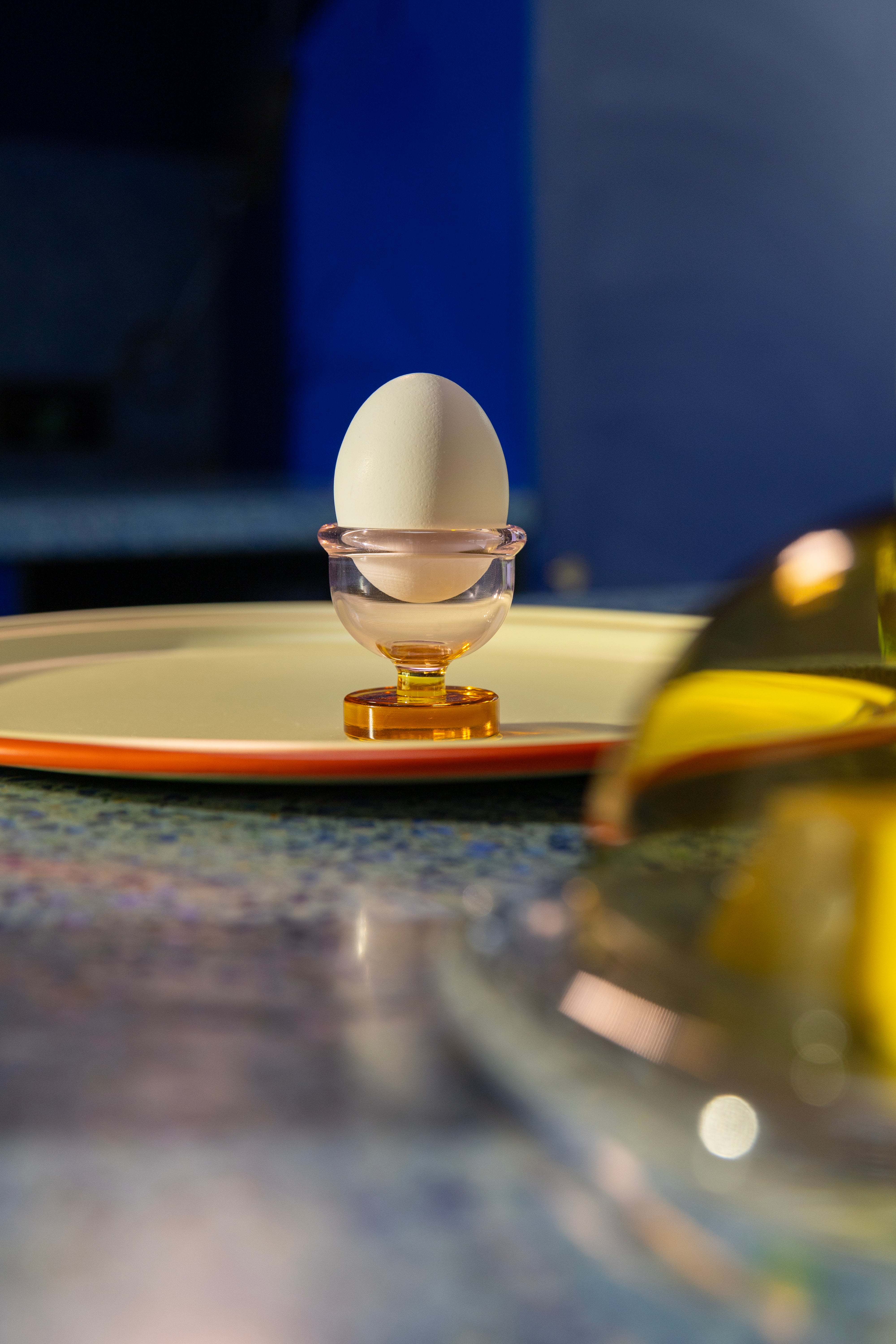 Kielíšky na vajíčka CANTINE ružové s jantárom