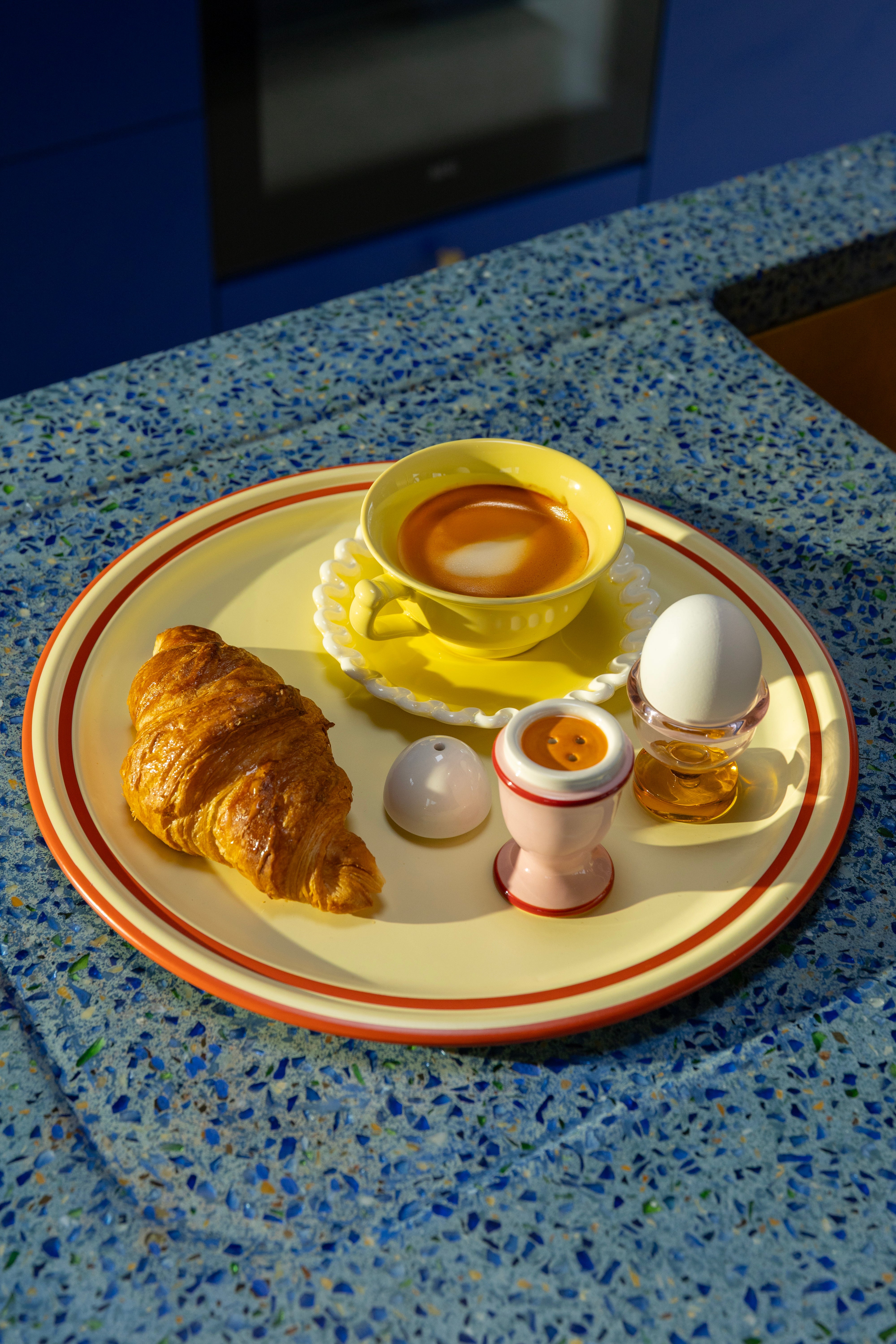 Kielíšky na vajíčka CANTINE ružové s jantárom