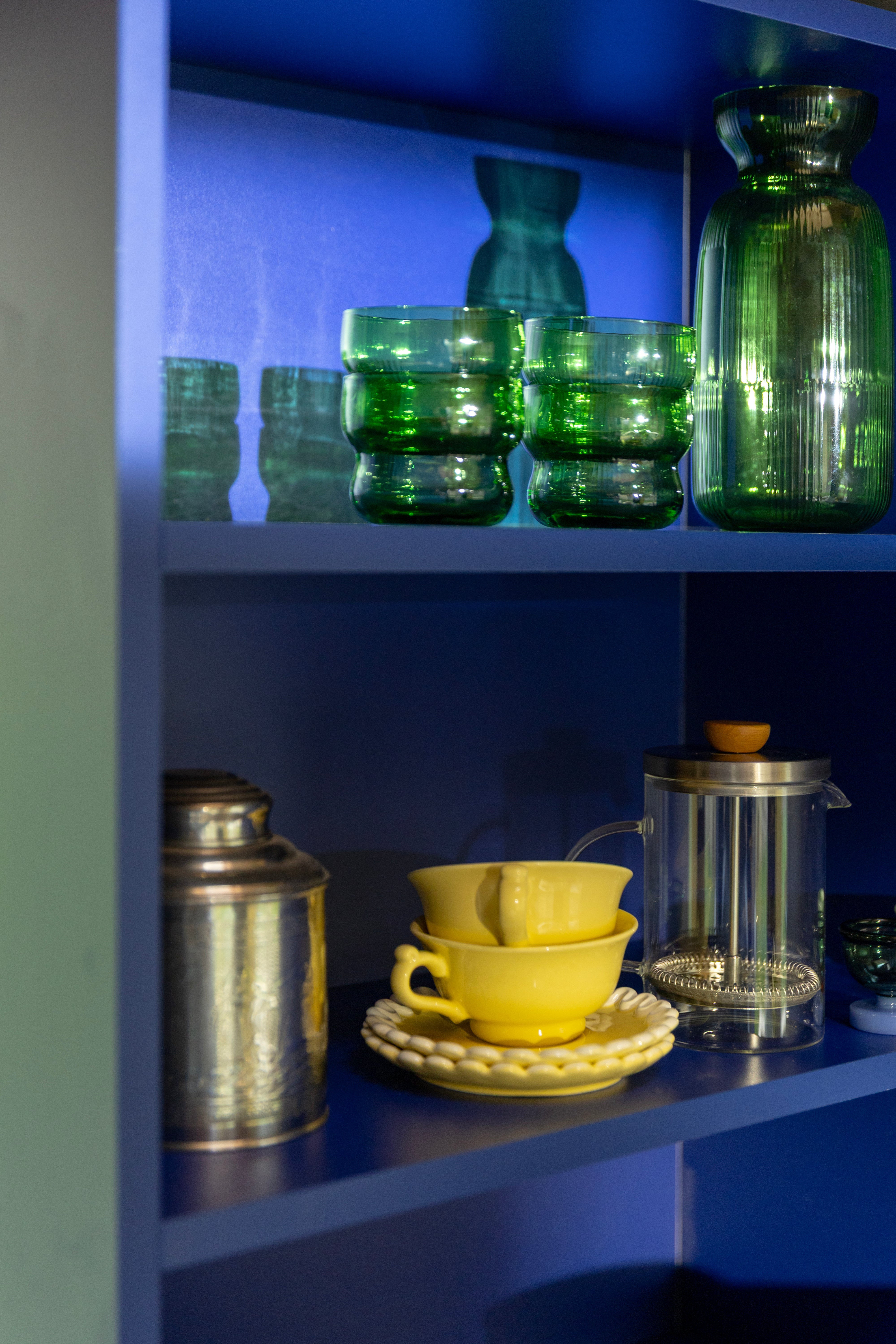 CIRCUS green glass tumbler set