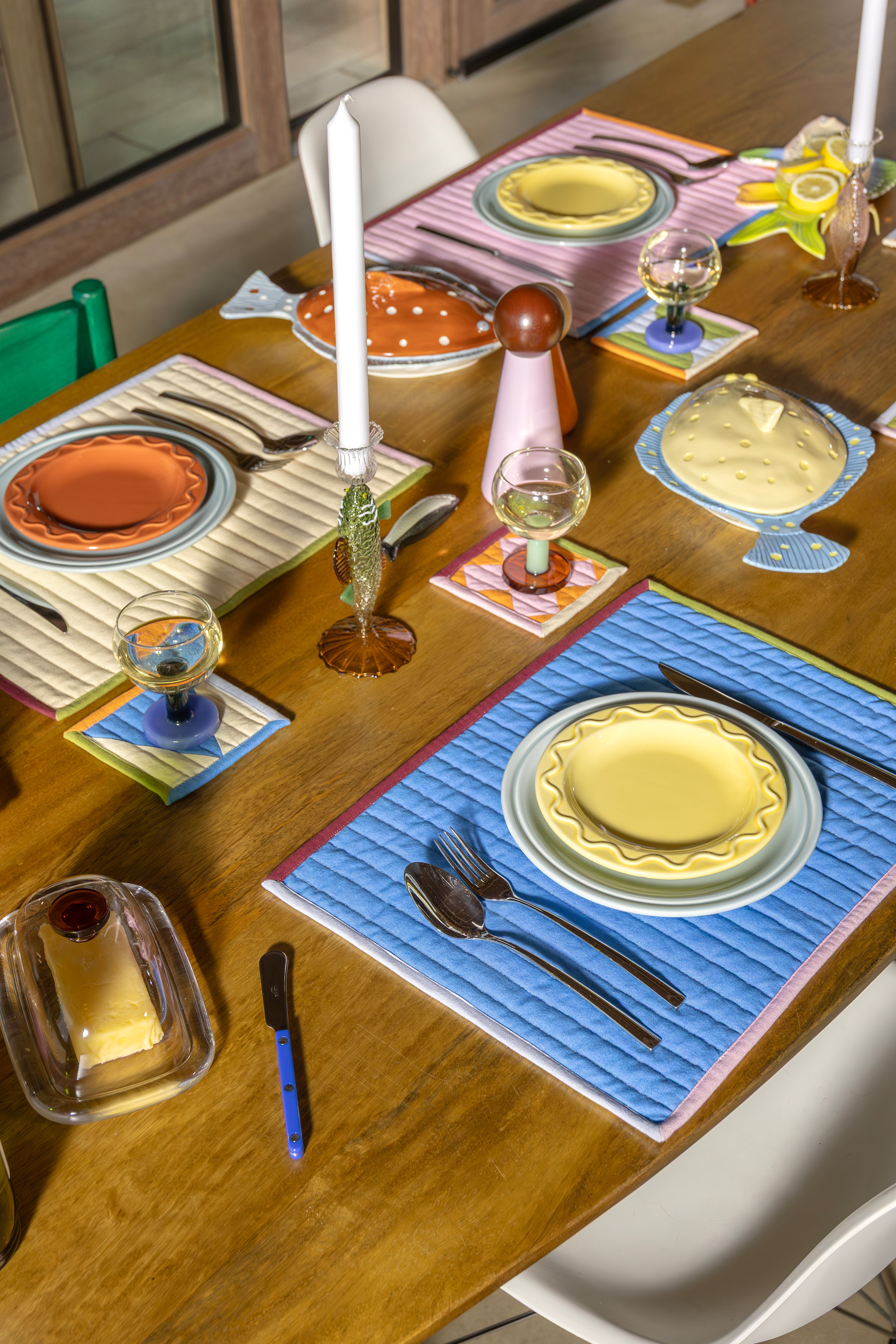 Súprava prestierania STITCH farebná