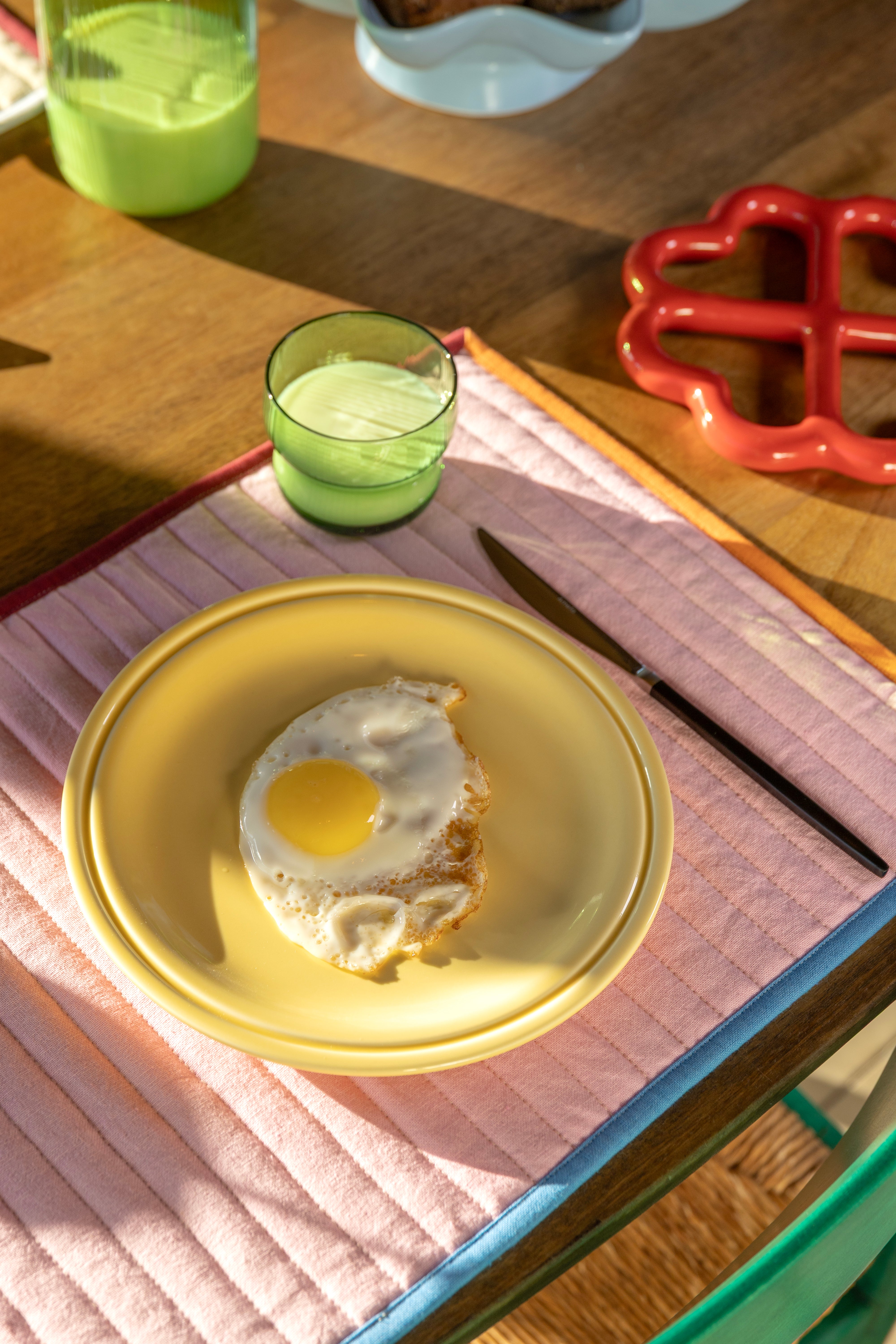 Súprava raňajkových tanierov MOCHI žltá