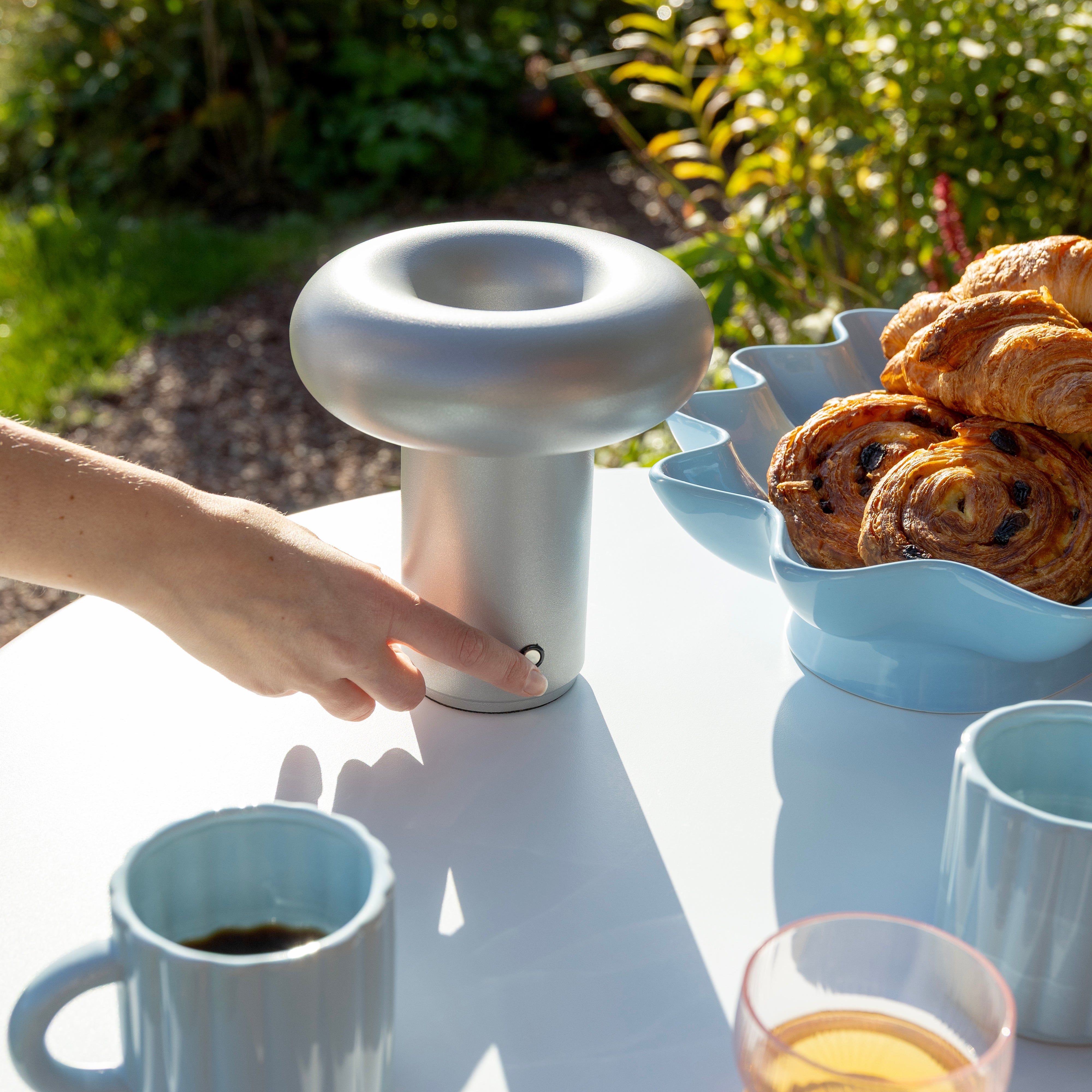 SUN OVAL blue platter