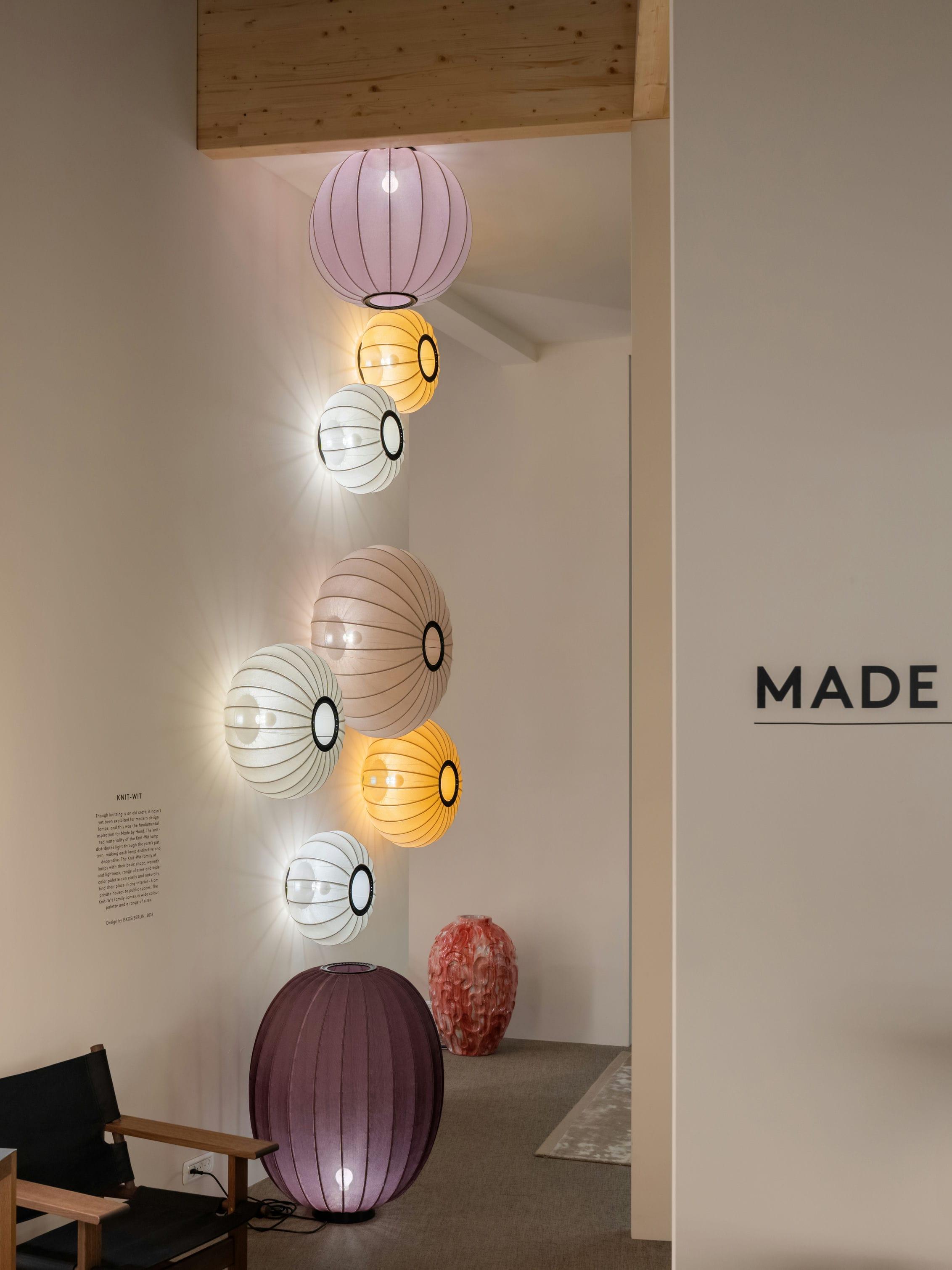 Stropná lampa KNIT-WIT HIGH zelená