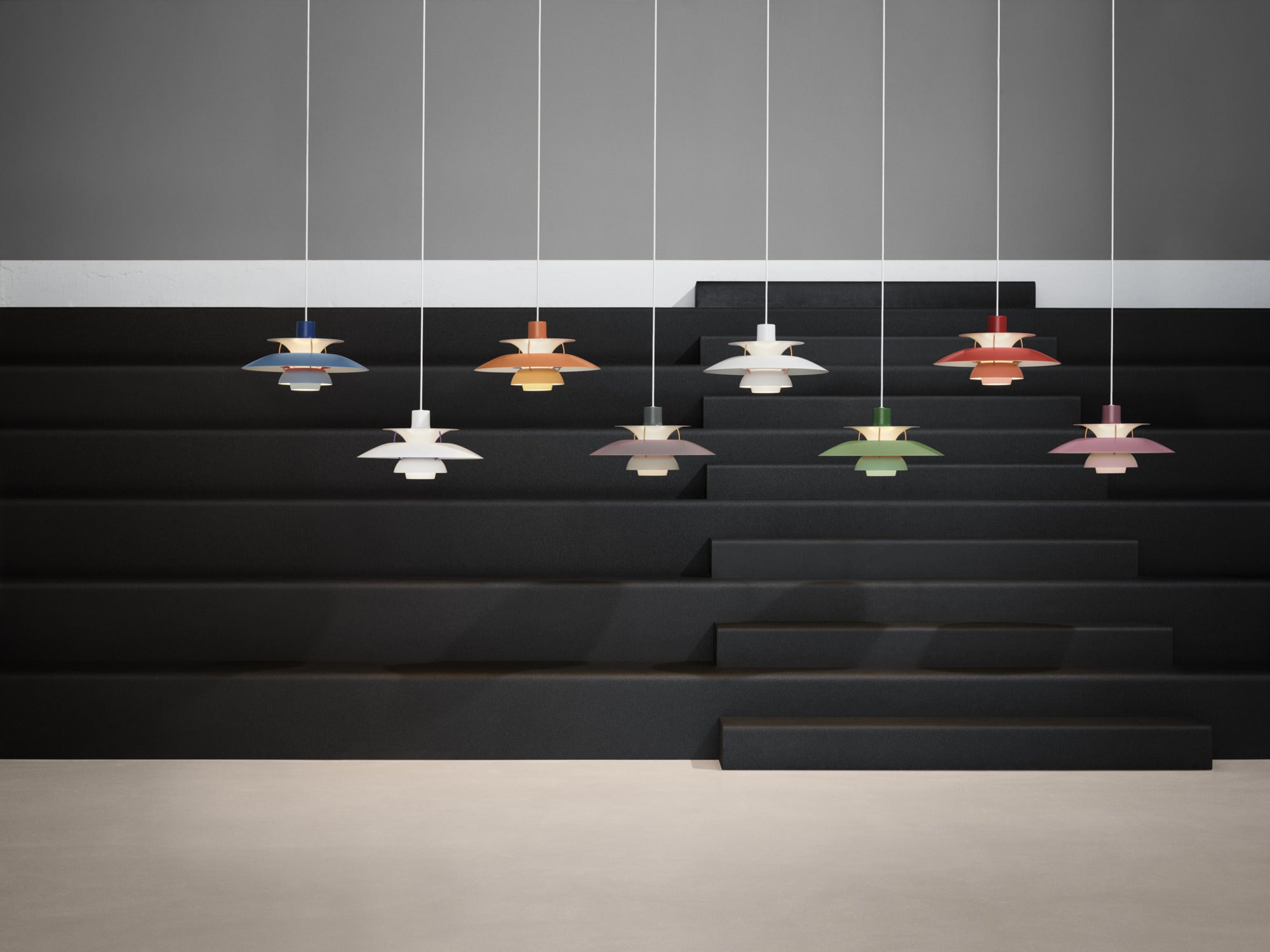 PH 5 pendant lamp in shades of green