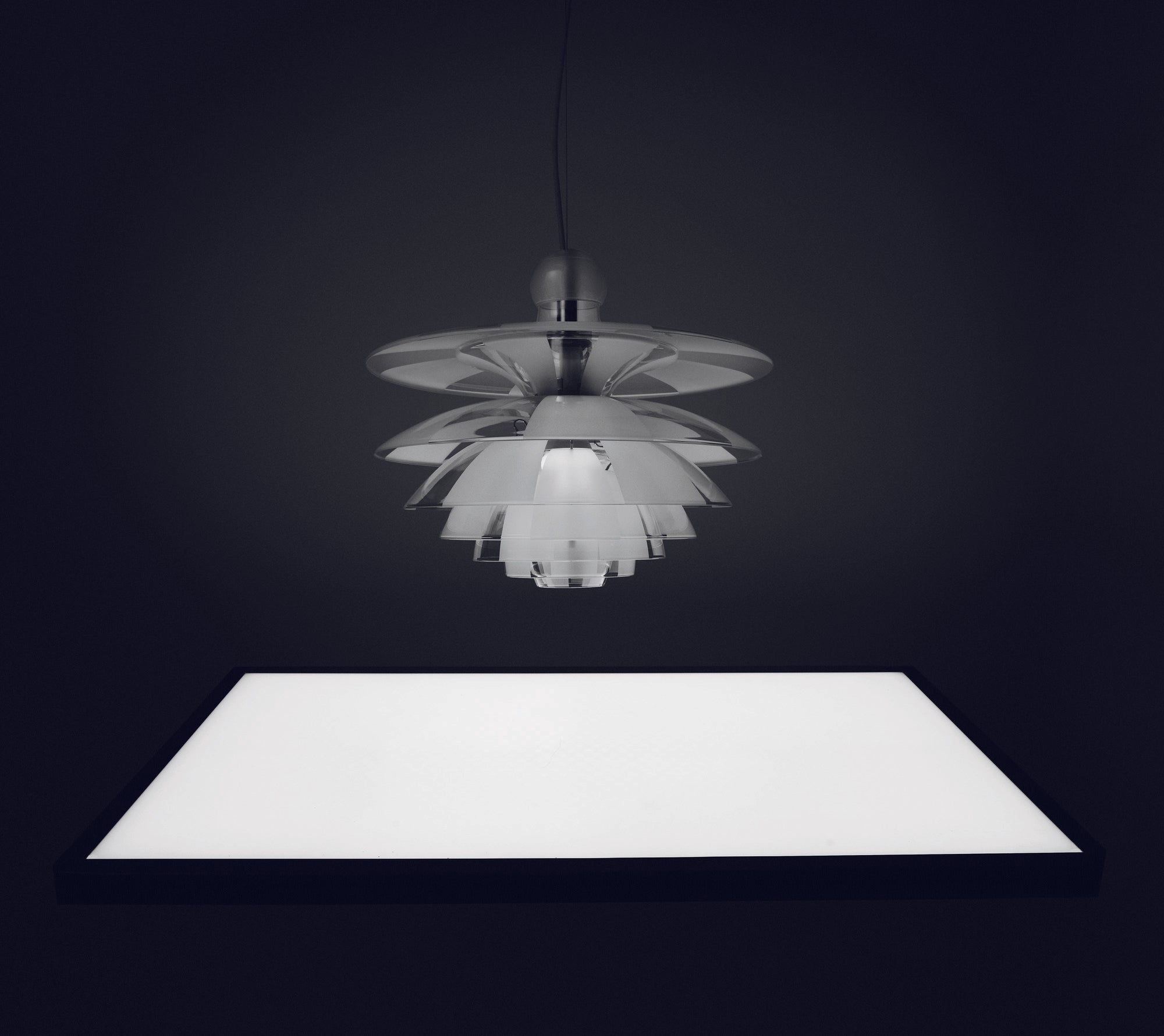 Závesná lampa PH SEPTIMA sklo