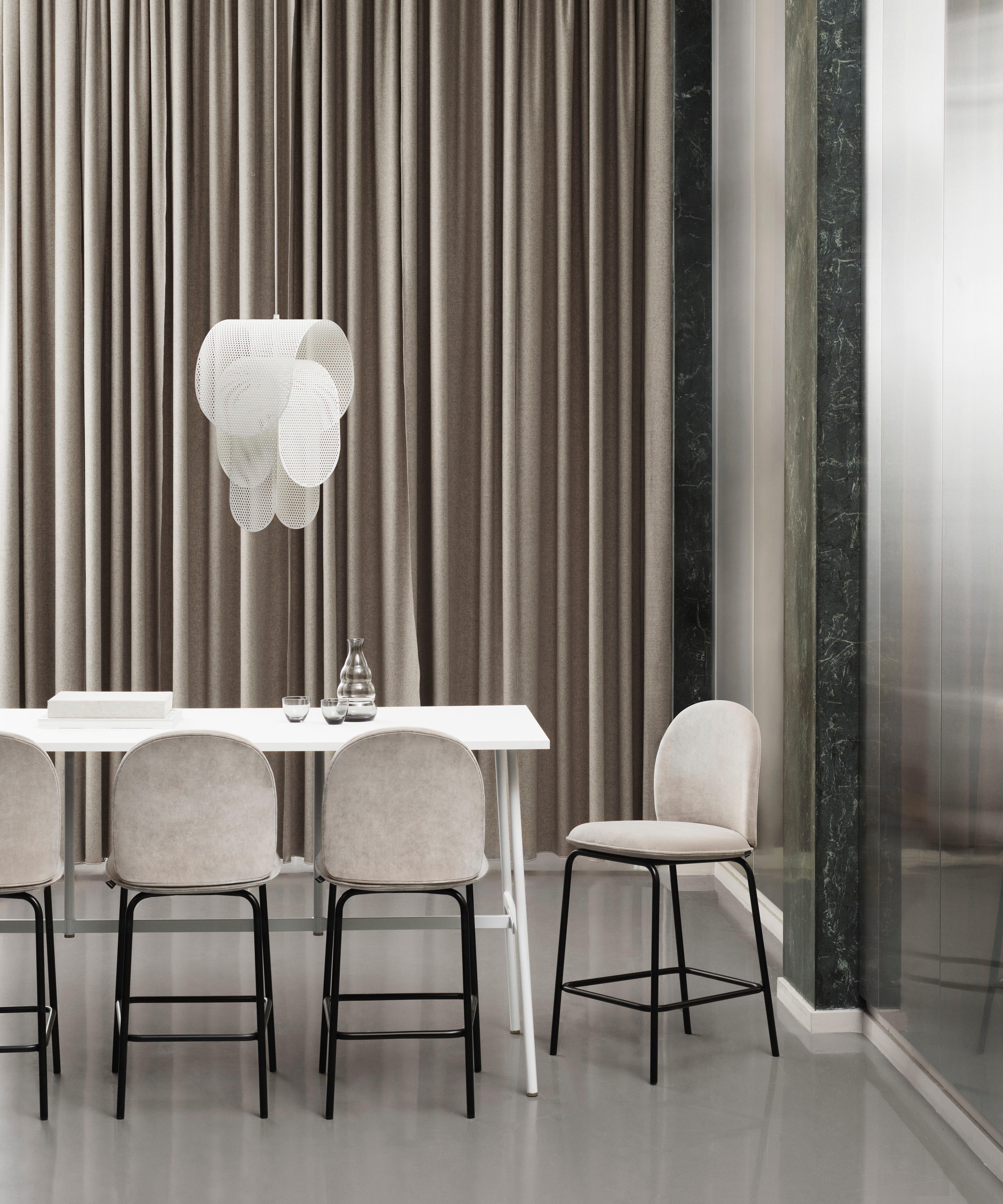 Závesná lampa SUPERPOSE biela