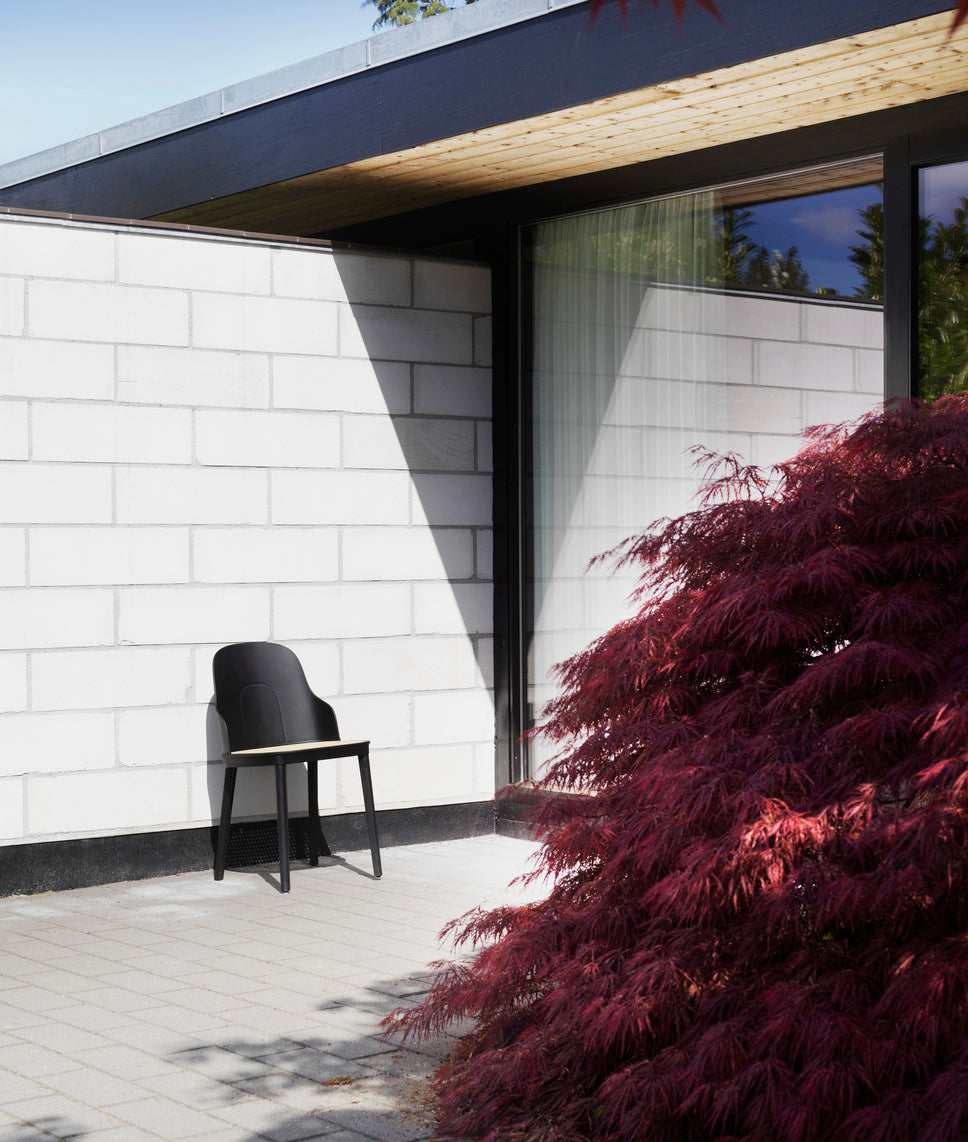 Allez PP Black chair with wicker