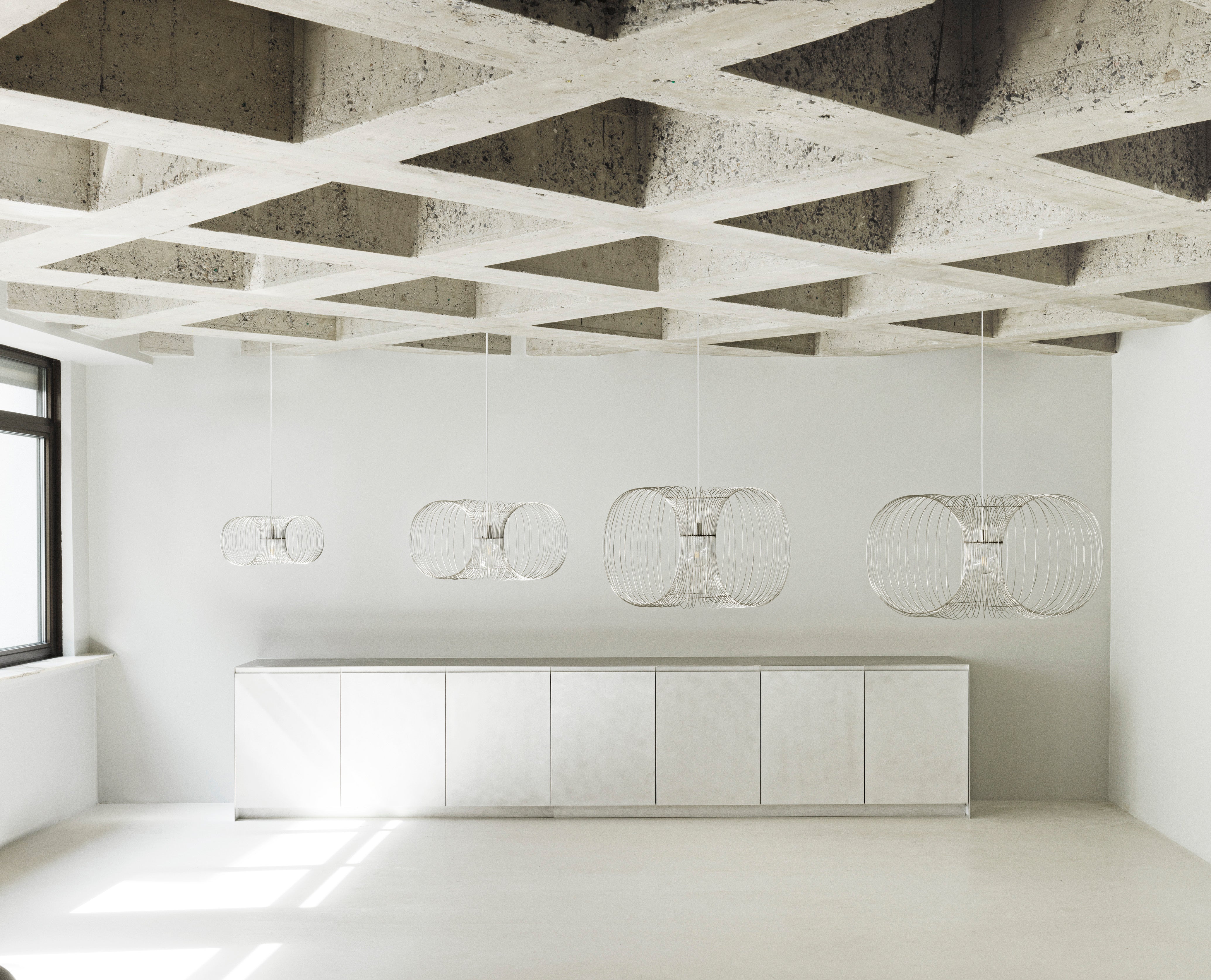 COIL pendant lamp stainless steel