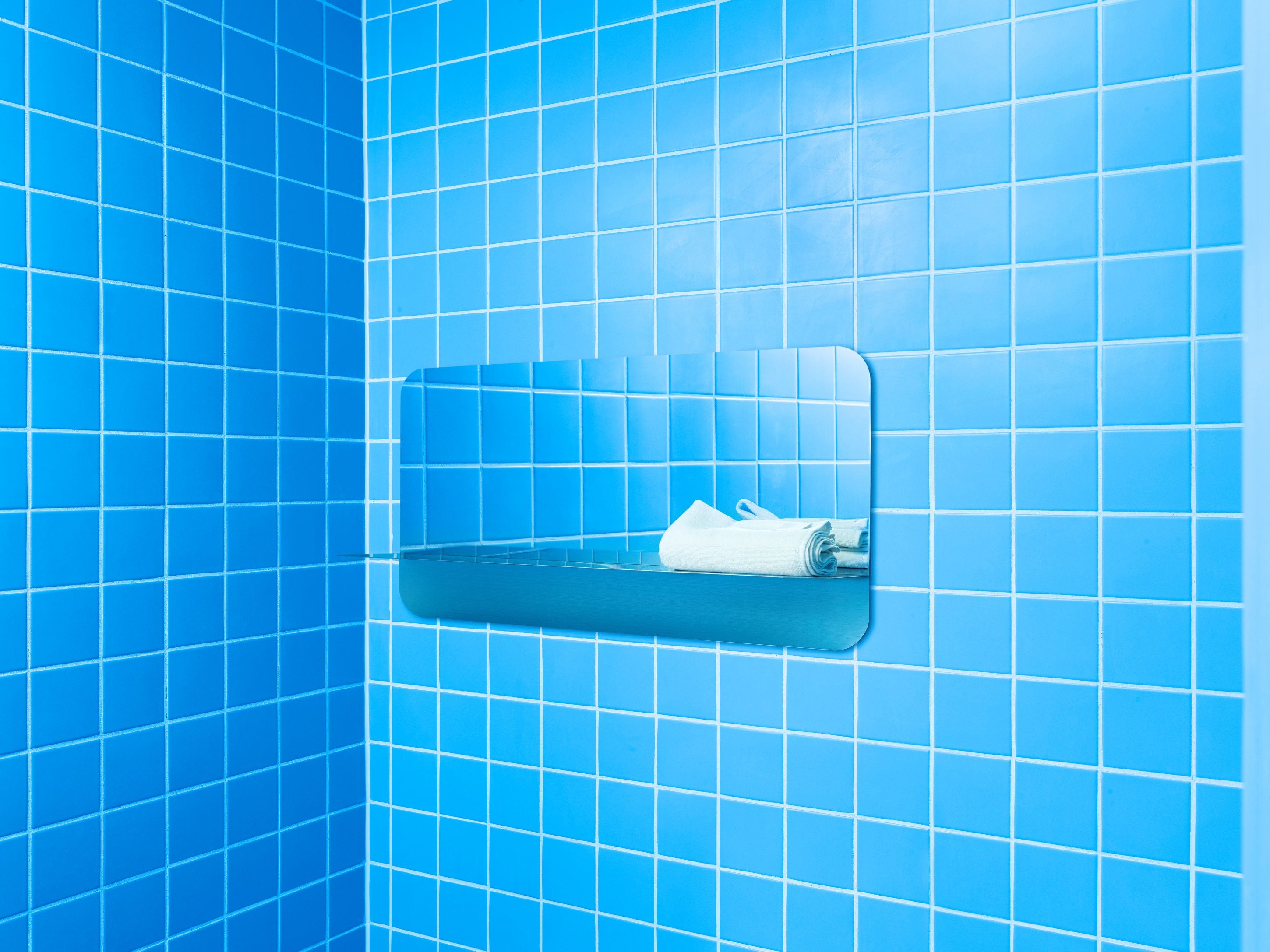 Luster s poličkou HORIZON HORIZONTAL biely