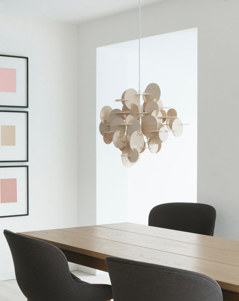 Závesná lampa BAU drevo